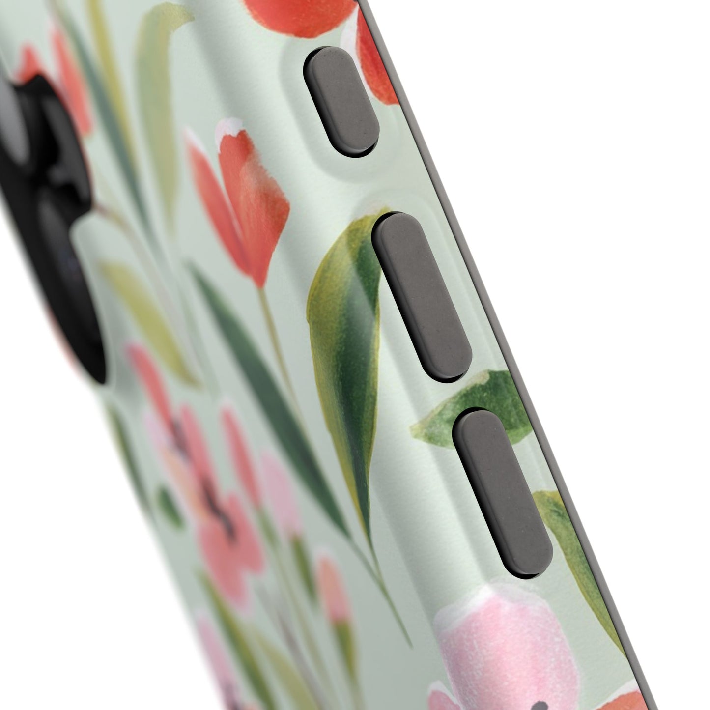 Coquette Floral Phone Case – Red & Pink Flower Aesthetic Case for iPhone & Samsung Galaxy