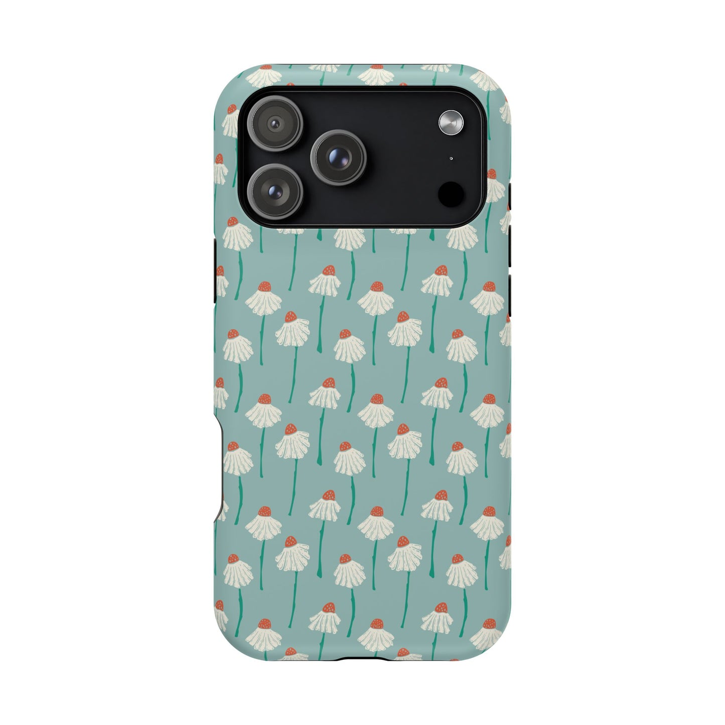 Cute White Floral Phone Case – Minimal Flower Aesthetic Case for iPhone & Samsung Galaxy