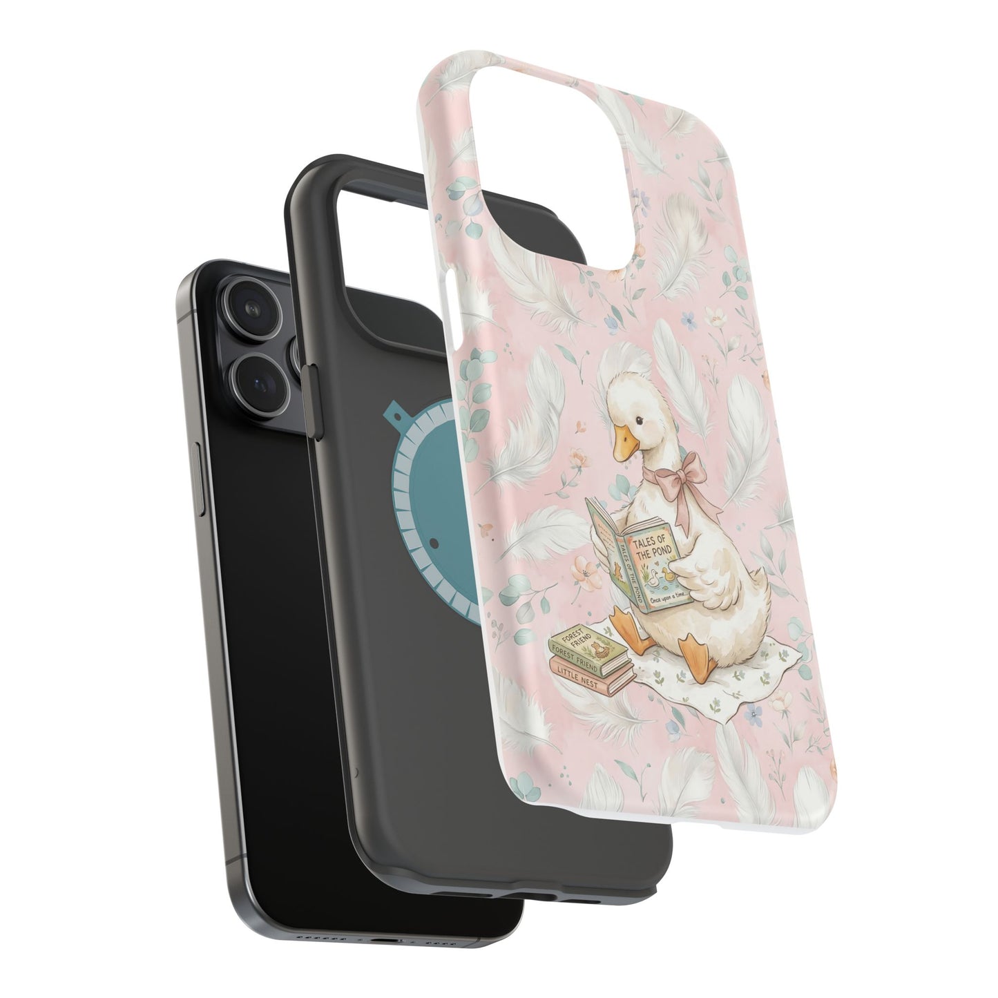 Coquette Goose Phone Case – Girly Goose Bow Aesthetic Case for iPhone & Samsung Galaxy
