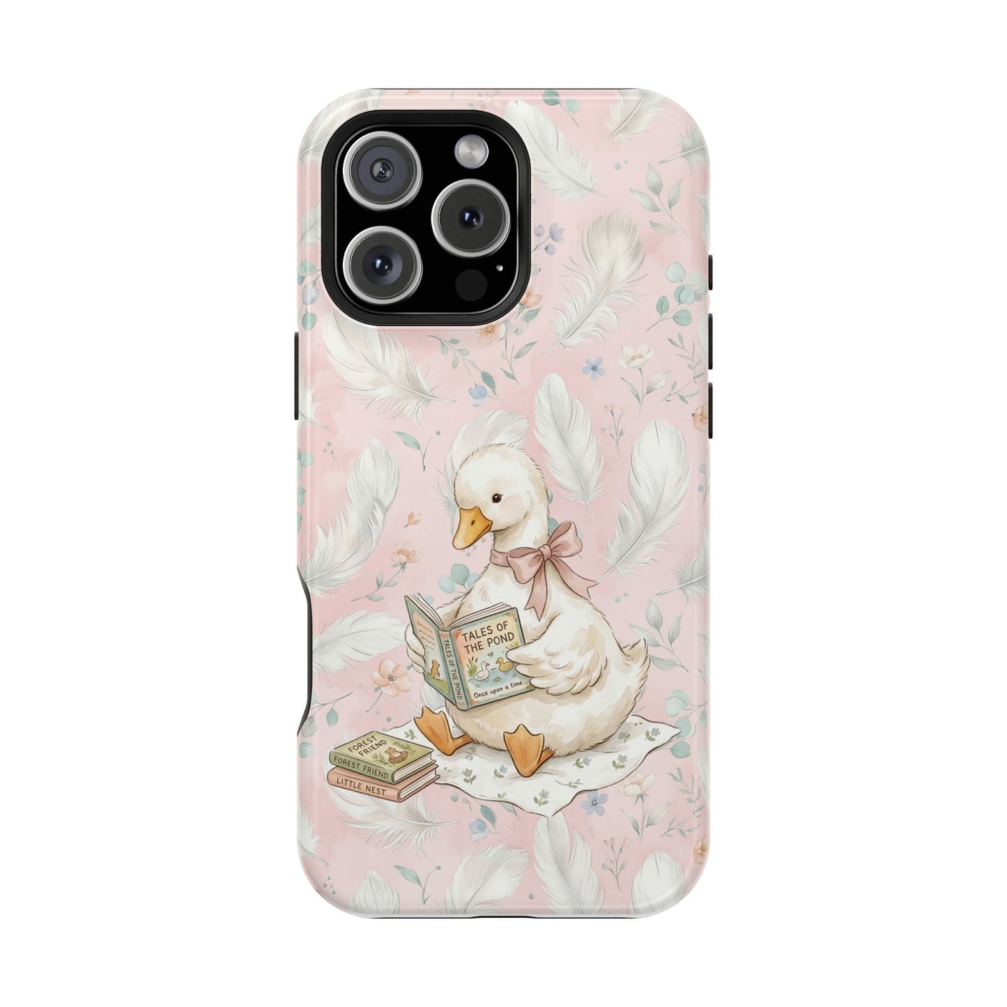 Coquette Goose Phone Case – Girly Goose Bow Aesthetic Case for iPhone & Samsung Galaxy