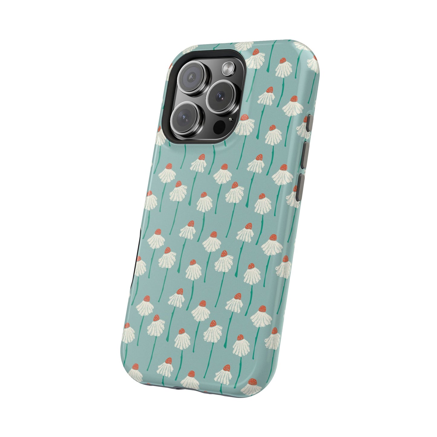 Cute White Floral Phone Case – Minimal Flower Aesthetic Case for iPhone & Samsung Galaxy