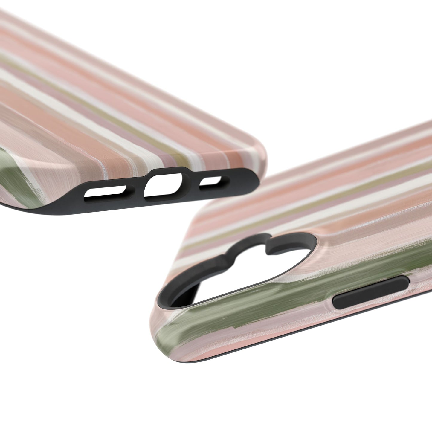 Coquette Pink Stripe Phone Case – Cute Aesthetic Striped Case for iPhone & Samsung Galaxy
