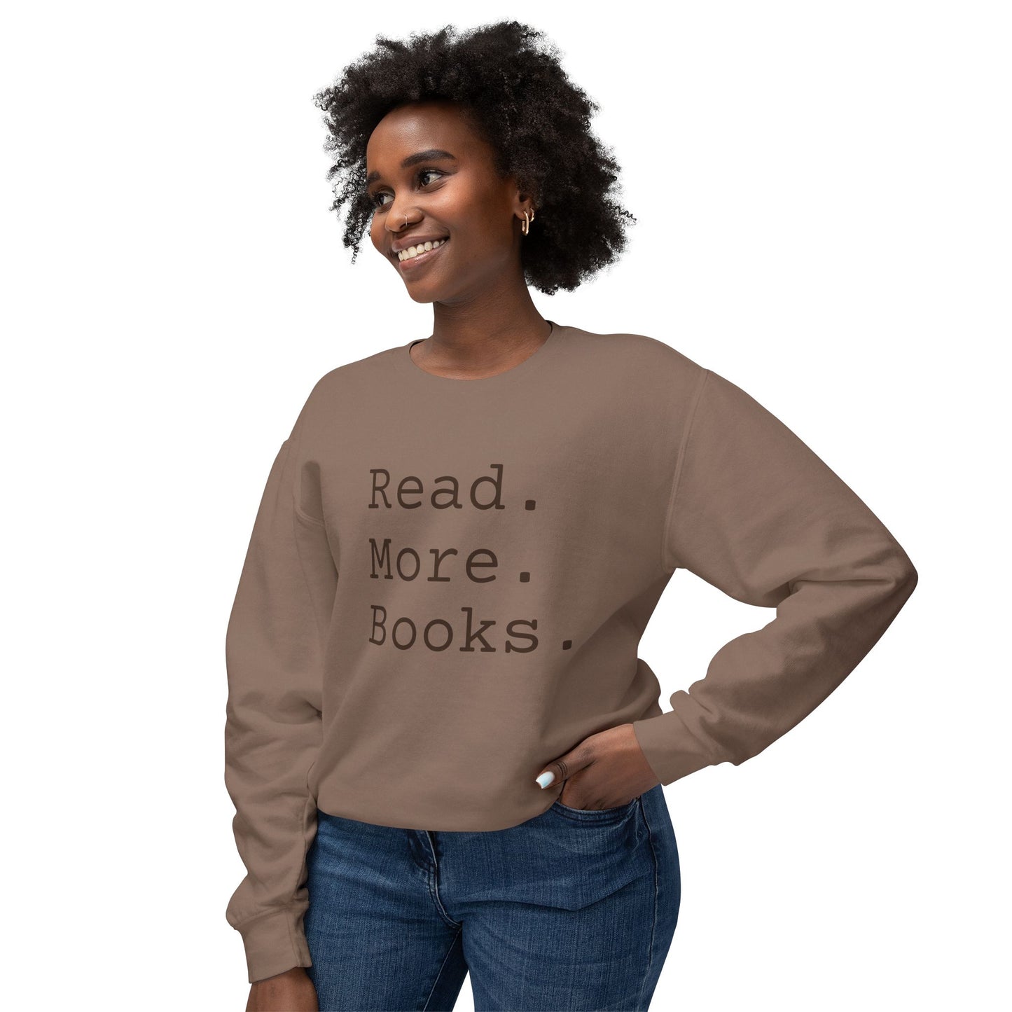 Read More Books Sweatshirt – Cozy Book Lover Crewneck on Comfort Colors