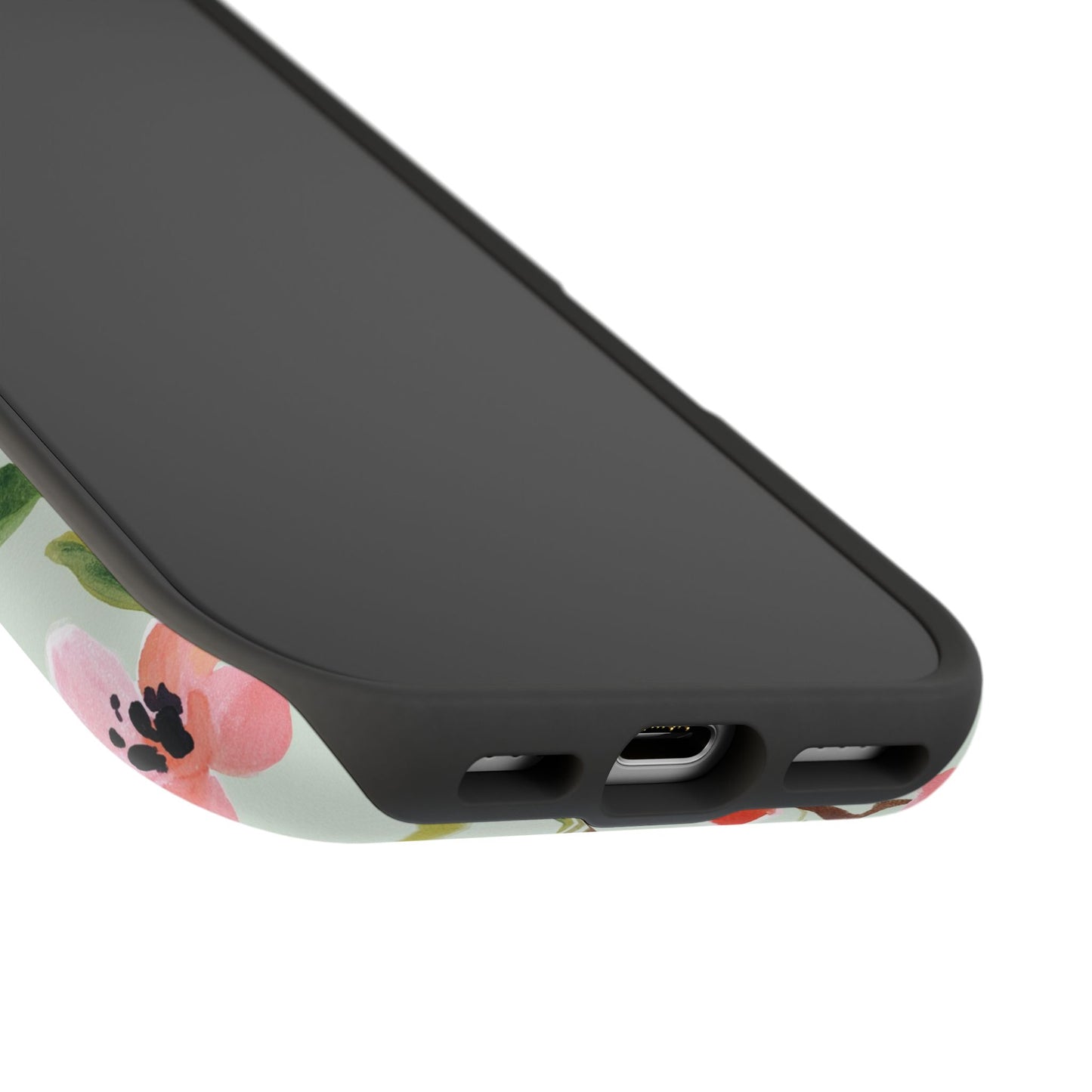 Coquette Floral Phone Case – Red & Pink Flower Aesthetic Case for iPhone & Samsung Galaxy