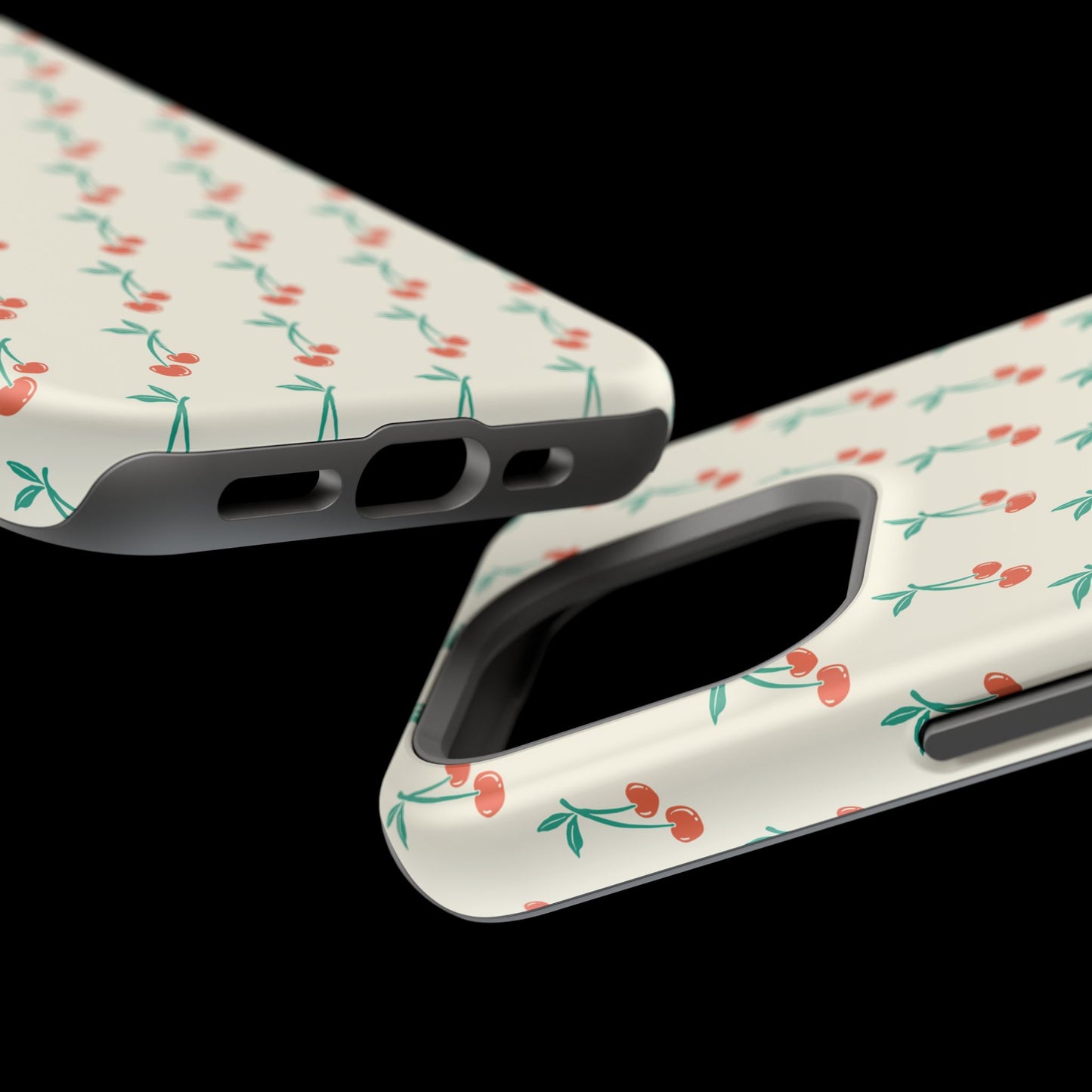 Coquette Cherry Phone Case – Cute Red Fruit Aesthetic Case for iPhone & Samsung Galaxy