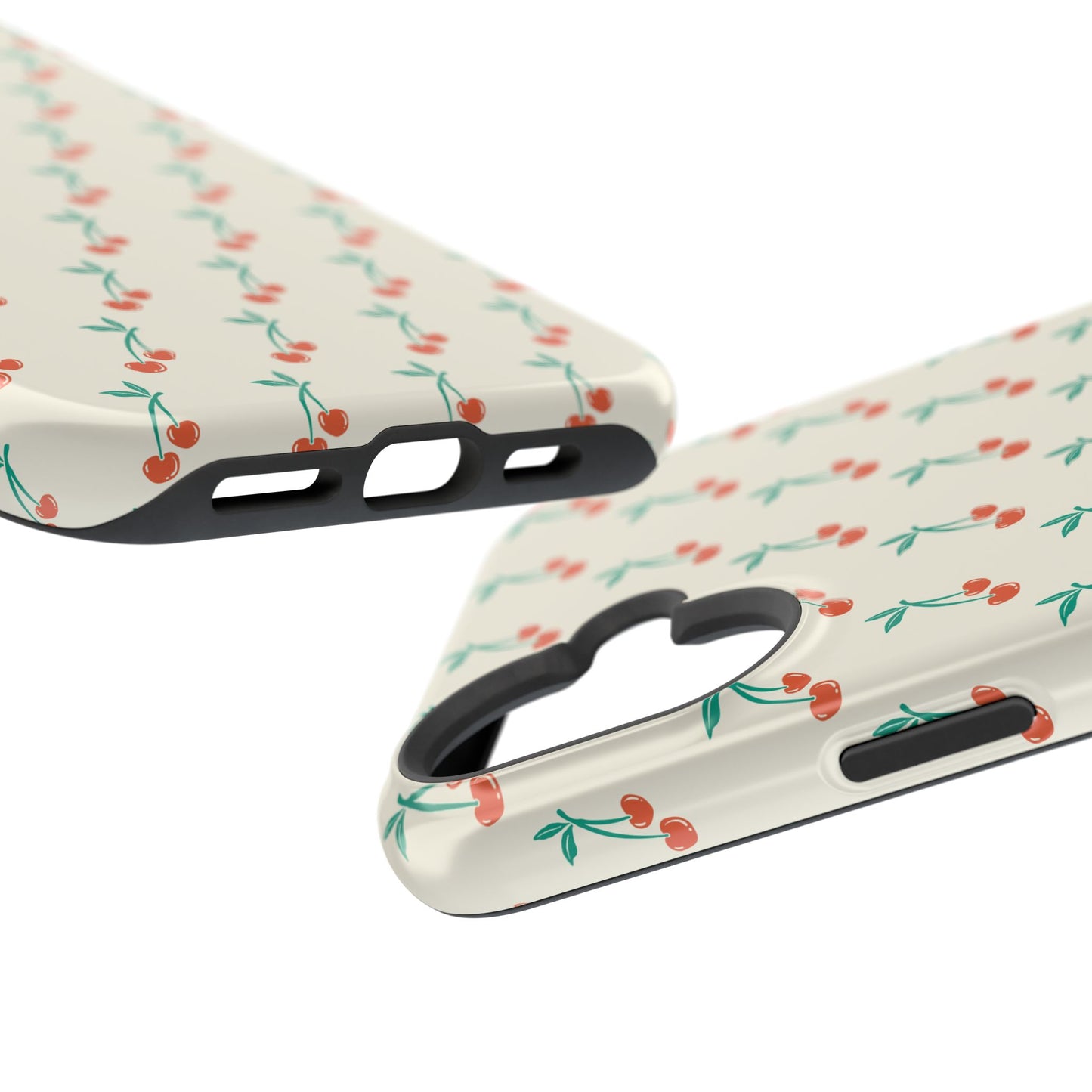 Coquette Cherry Phone Case – Cute Red Fruit Aesthetic Case for iPhone & Samsung Galaxy