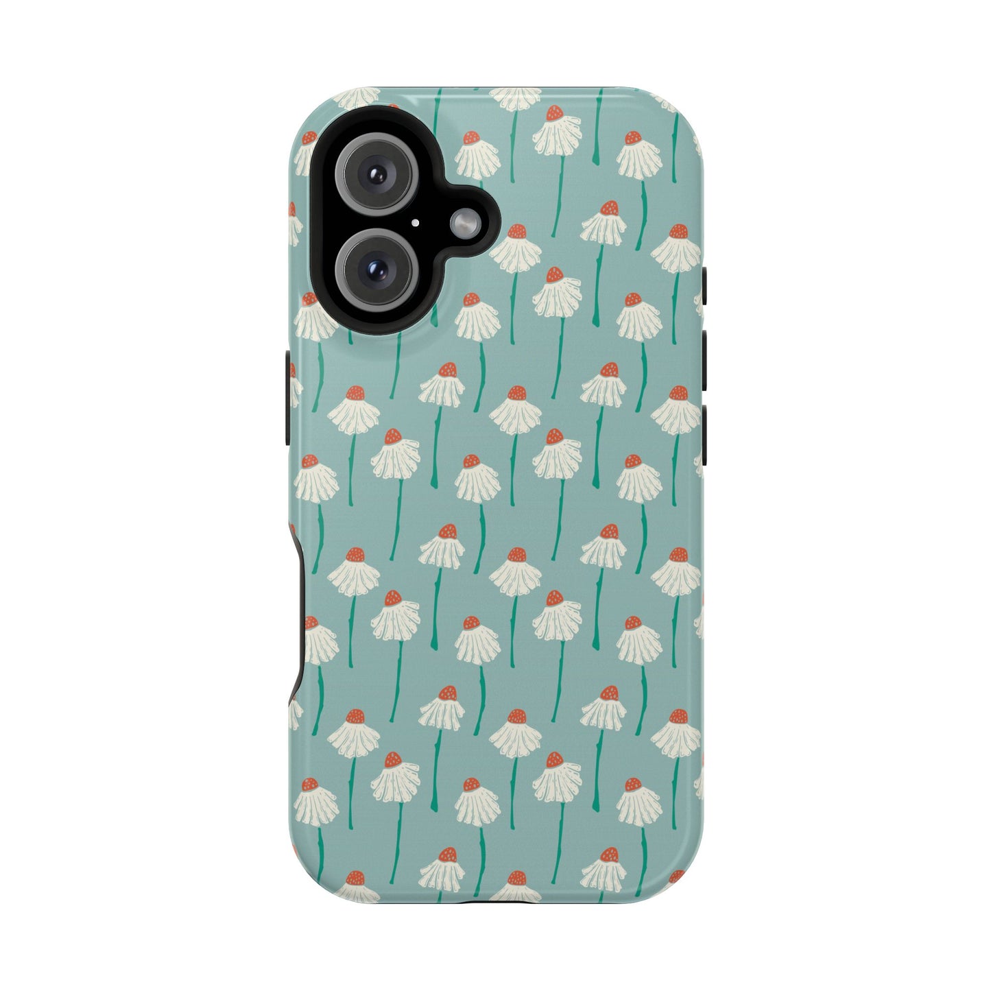 Cute White Floral Phone Case – Minimal Flower Aesthetic Case for iPhone & Samsung Galaxy
