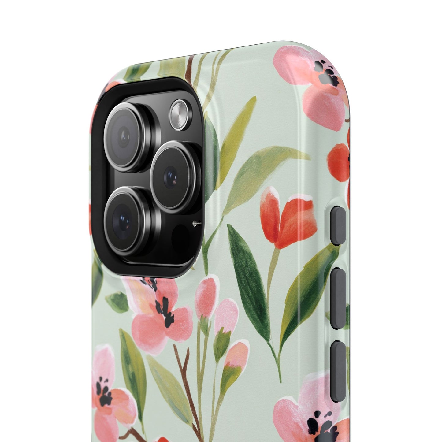Coquette Floral Phone Case – Red & Pink Flower Aesthetic Case for iPhone & Samsung Galaxy