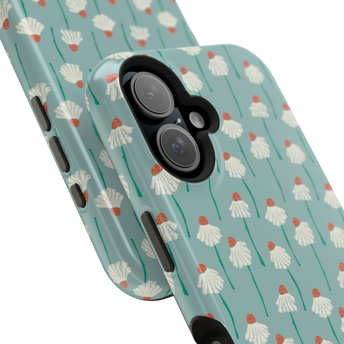 Cute White Floral Phone Case – Minimal Flower Aesthetic Case for iPhone & Samsung Galaxy