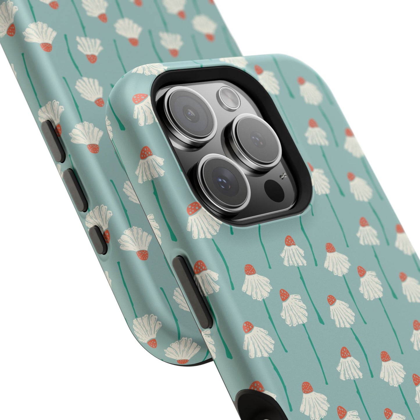 Cute White Floral Phone Case – Minimal Flower Aesthetic Case for iPhone & Samsung Galaxy