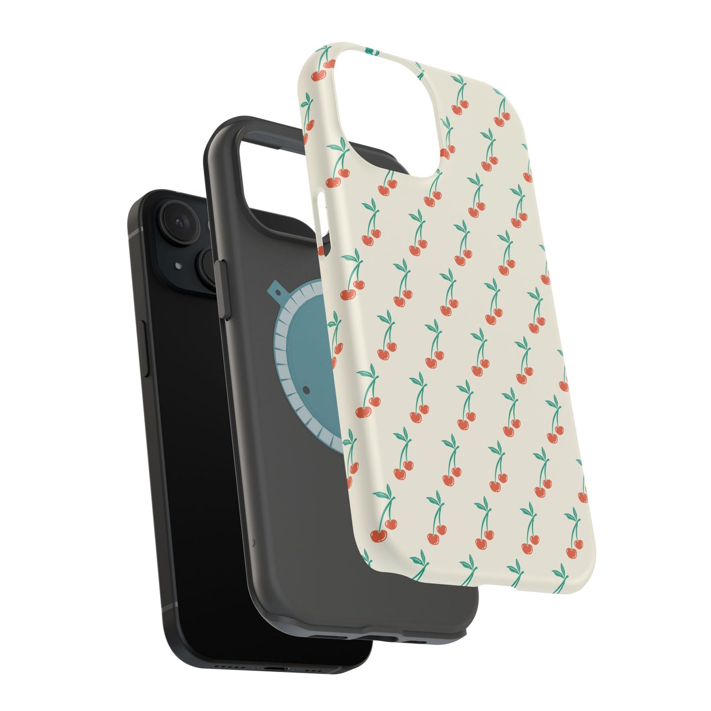 Coquette Cherry Phone Case – Cute Red Fruit Aesthetic Case for iPhone & Samsung Galaxy
