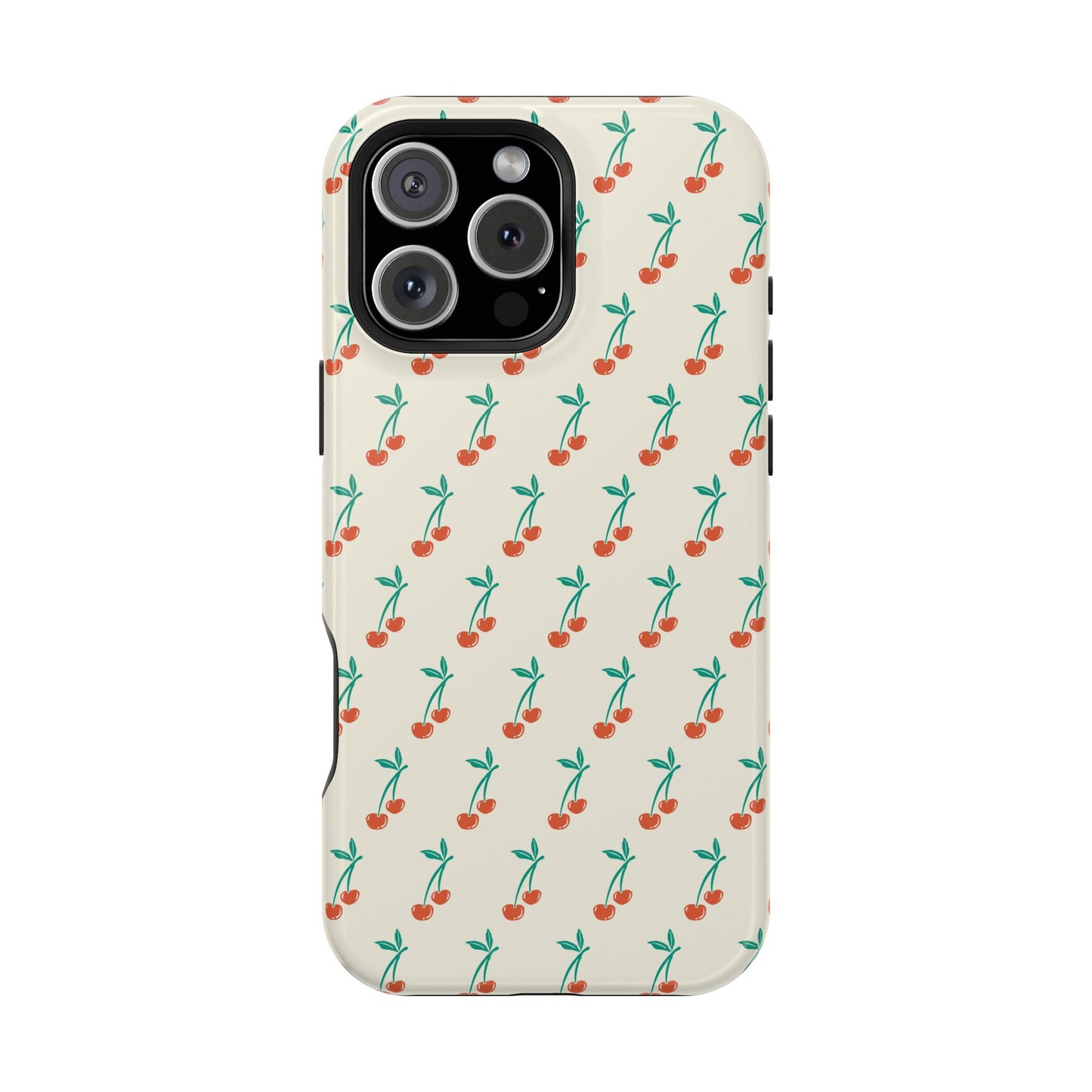 Coquette Cherry Phone Case – Cute Red Fruit Aesthetic Case for iPhone & Samsung Galaxy