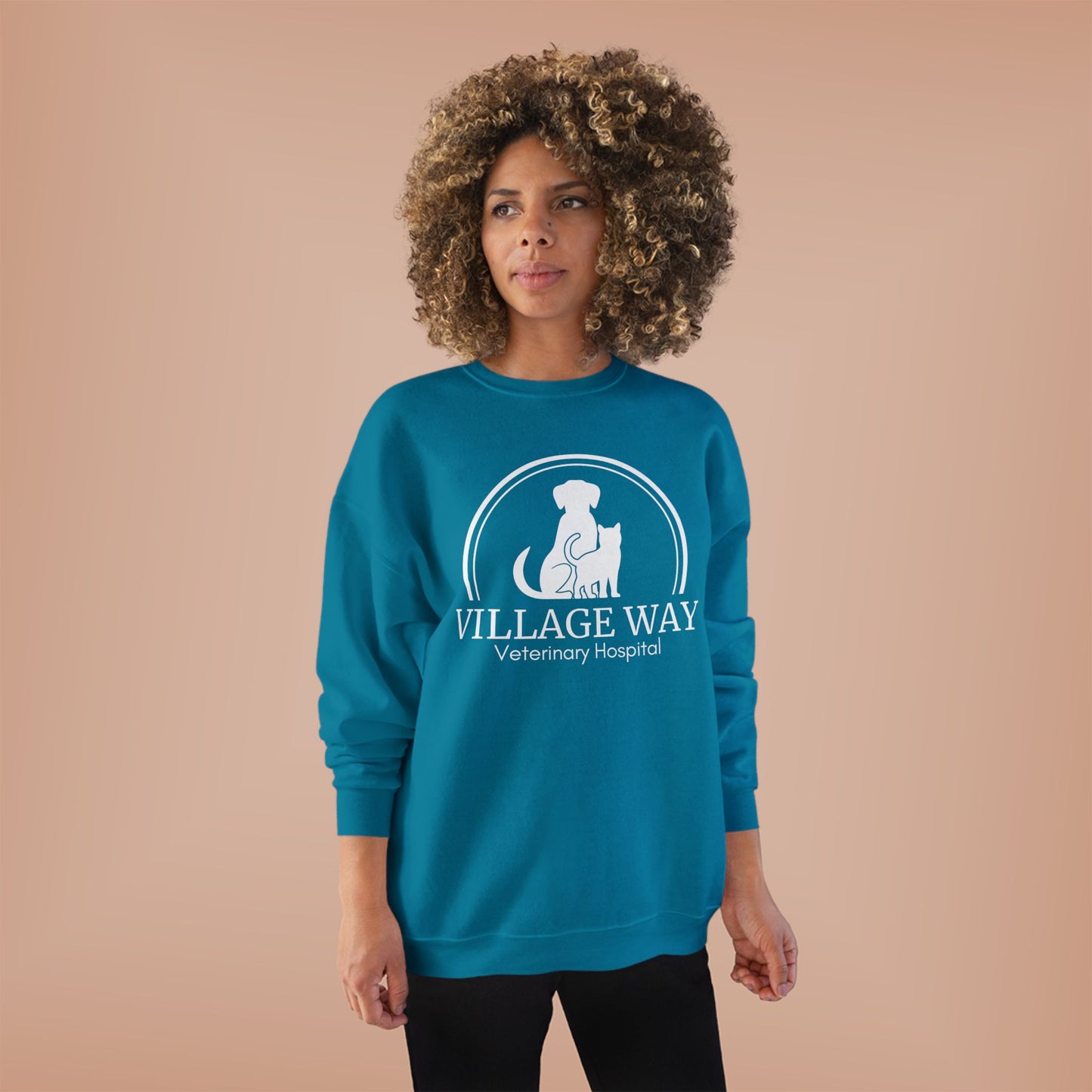 Village Way Veterinary Hospital Crewneck Sweatshirt
