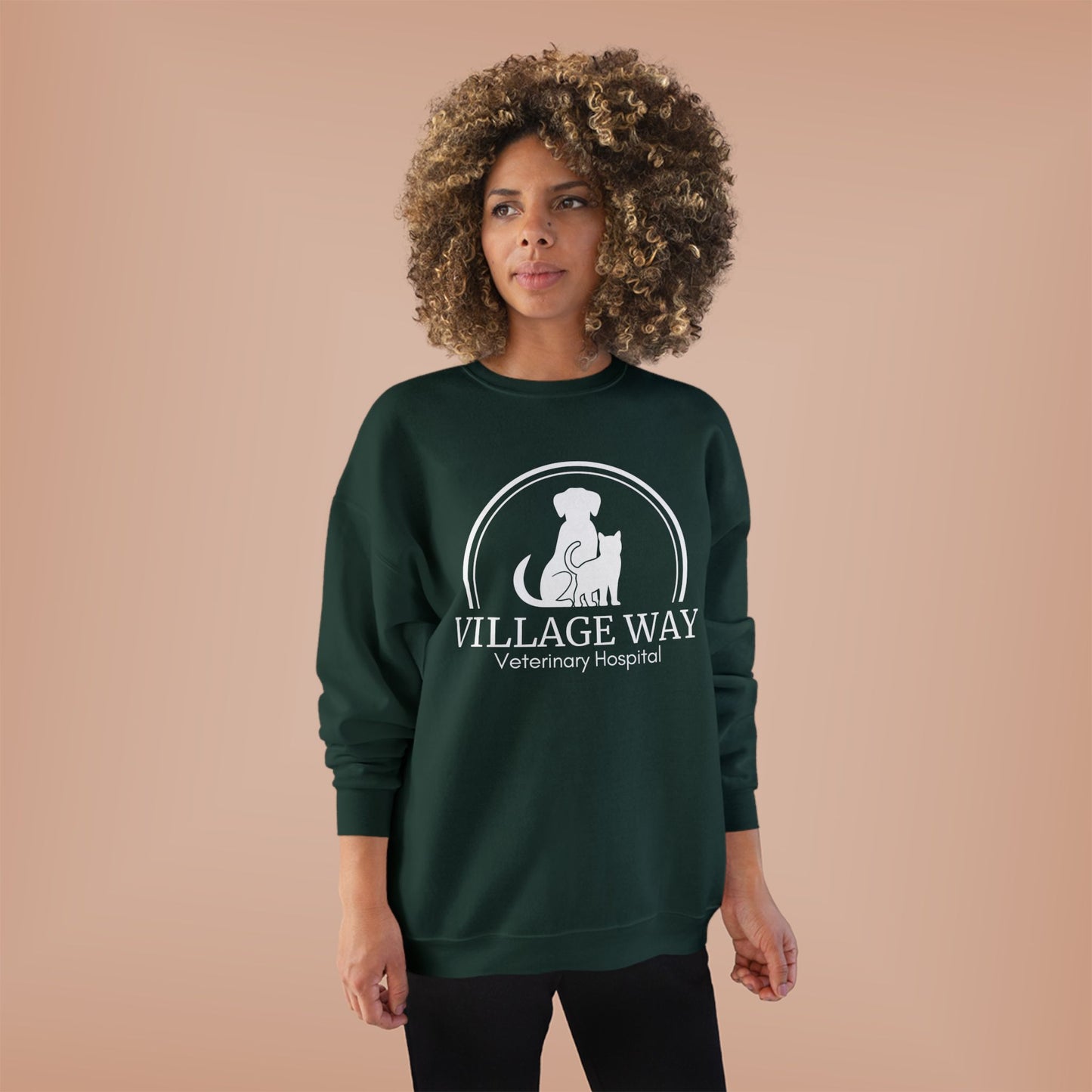 Village Way Veterinary Hospital Crewneck Sweatshirt
