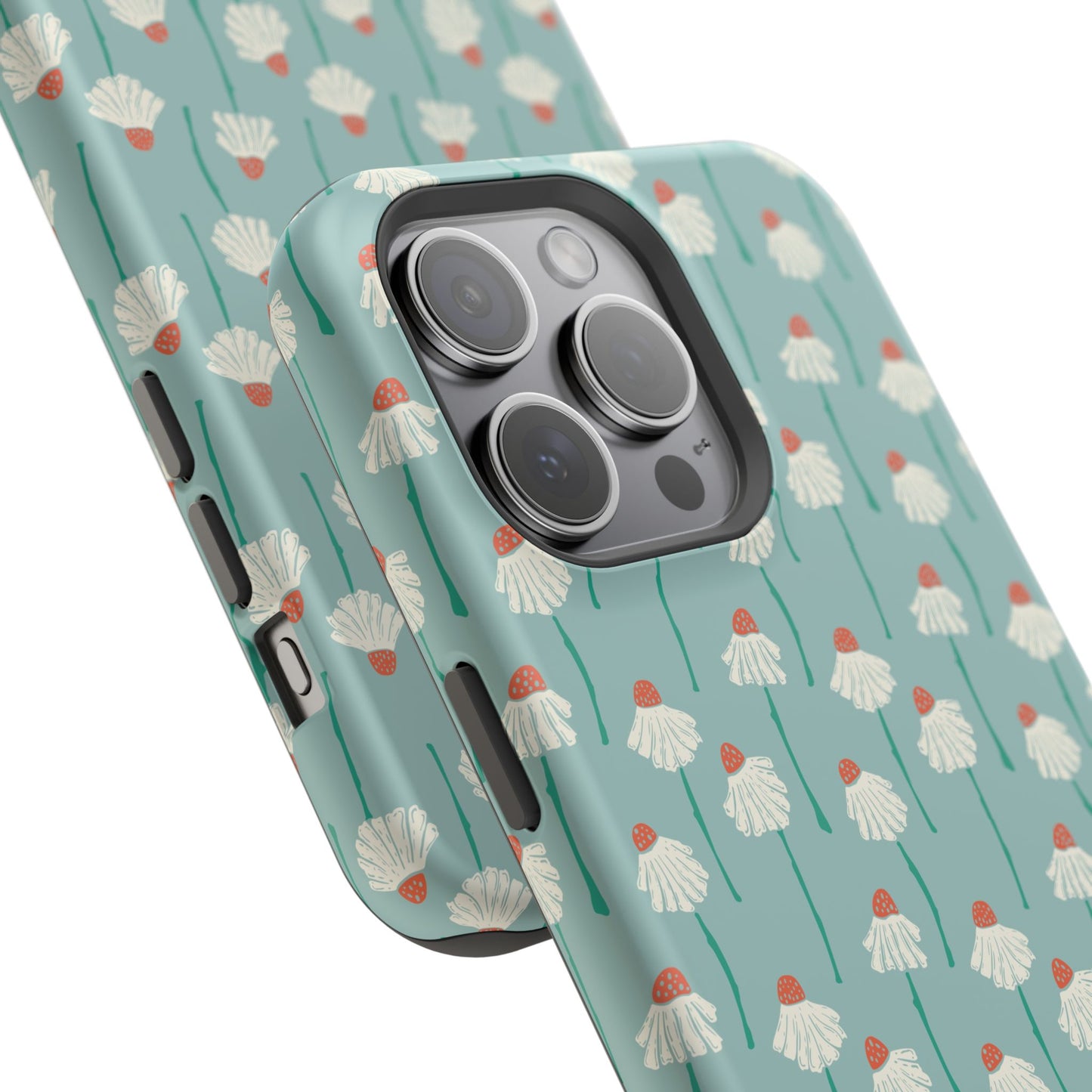 Cute White Floral Phone Case – Minimal Flower Aesthetic Case for iPhone & Samsung Galaxy