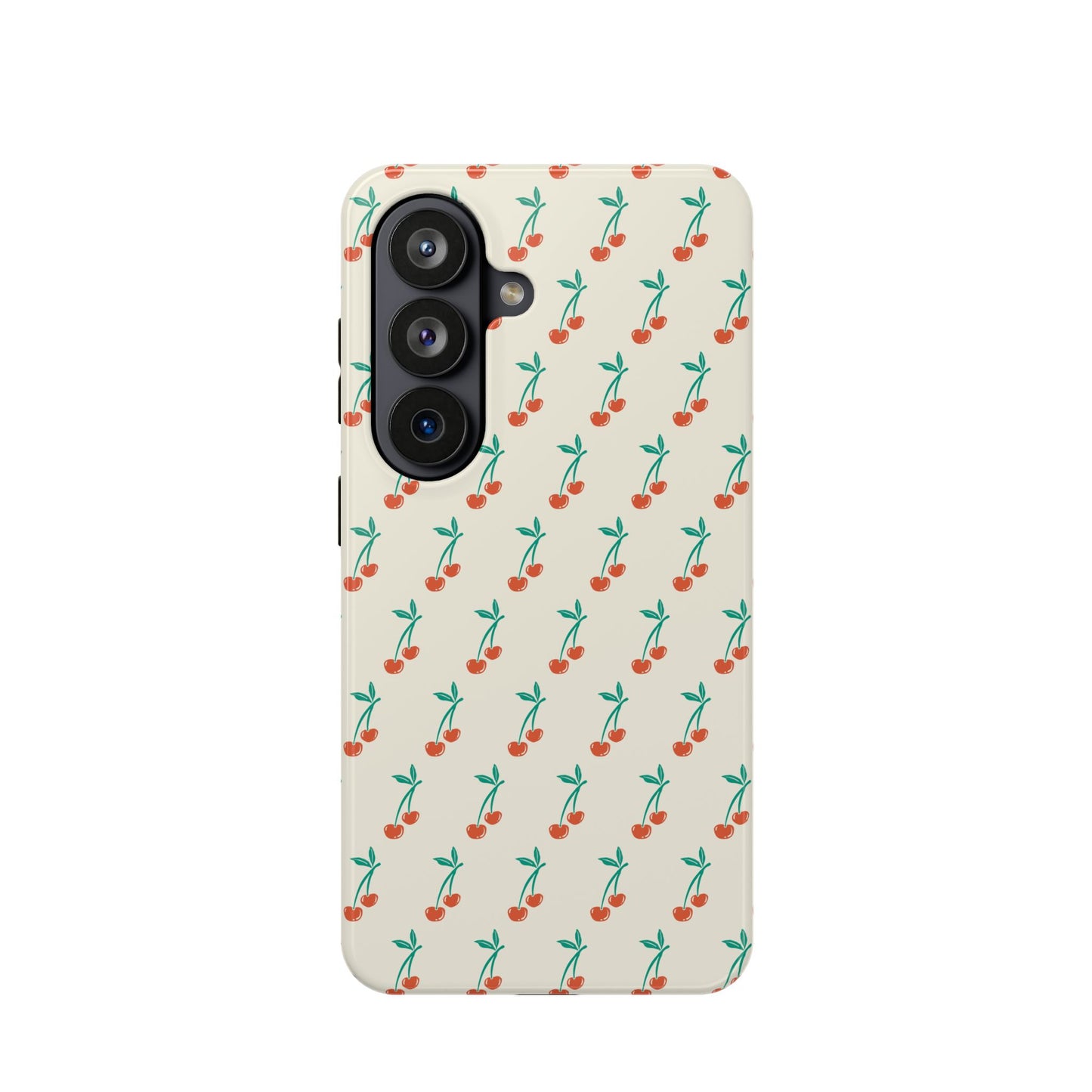 Coquette Cherry Phone Case – Cute Red Fruit Aesthetic Case for iPhone & Samsung Galaxy
