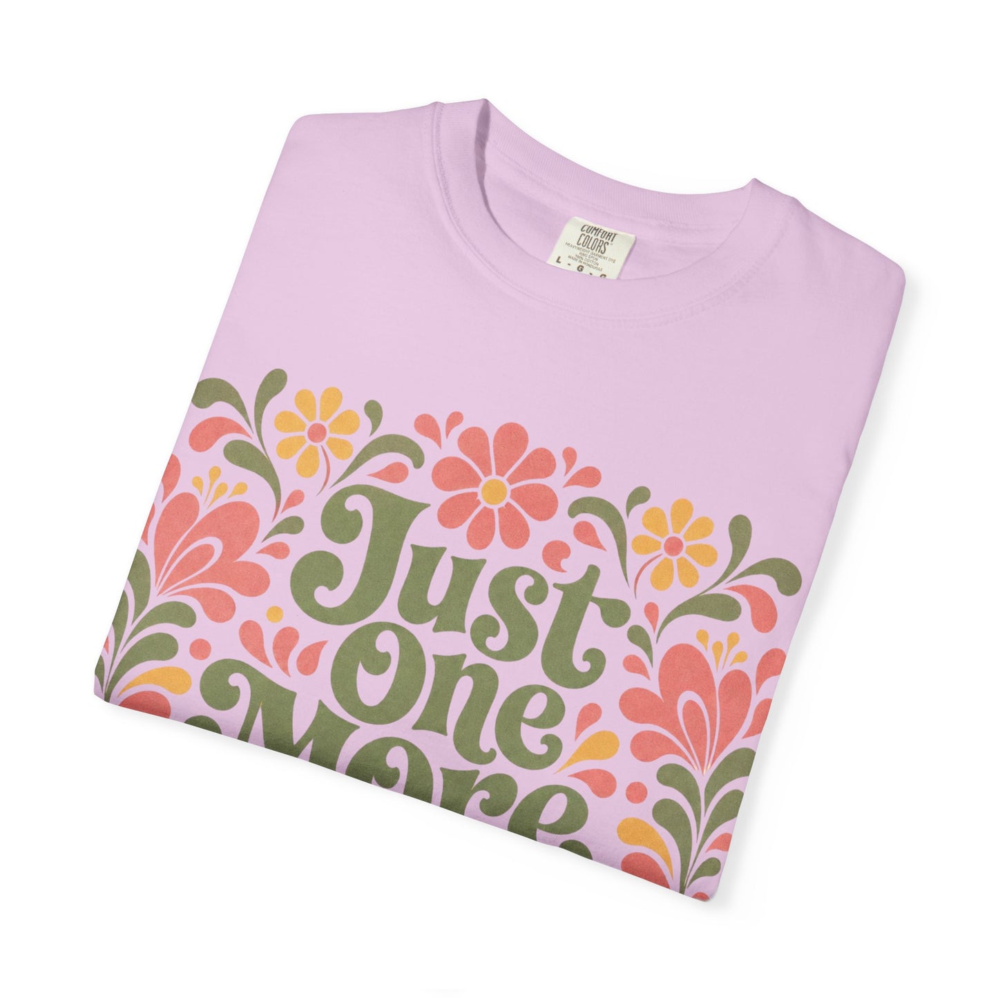 One More Chapter Floral T-Shirt – Cozy Book Lover Graphic Tee on Comfort Colors