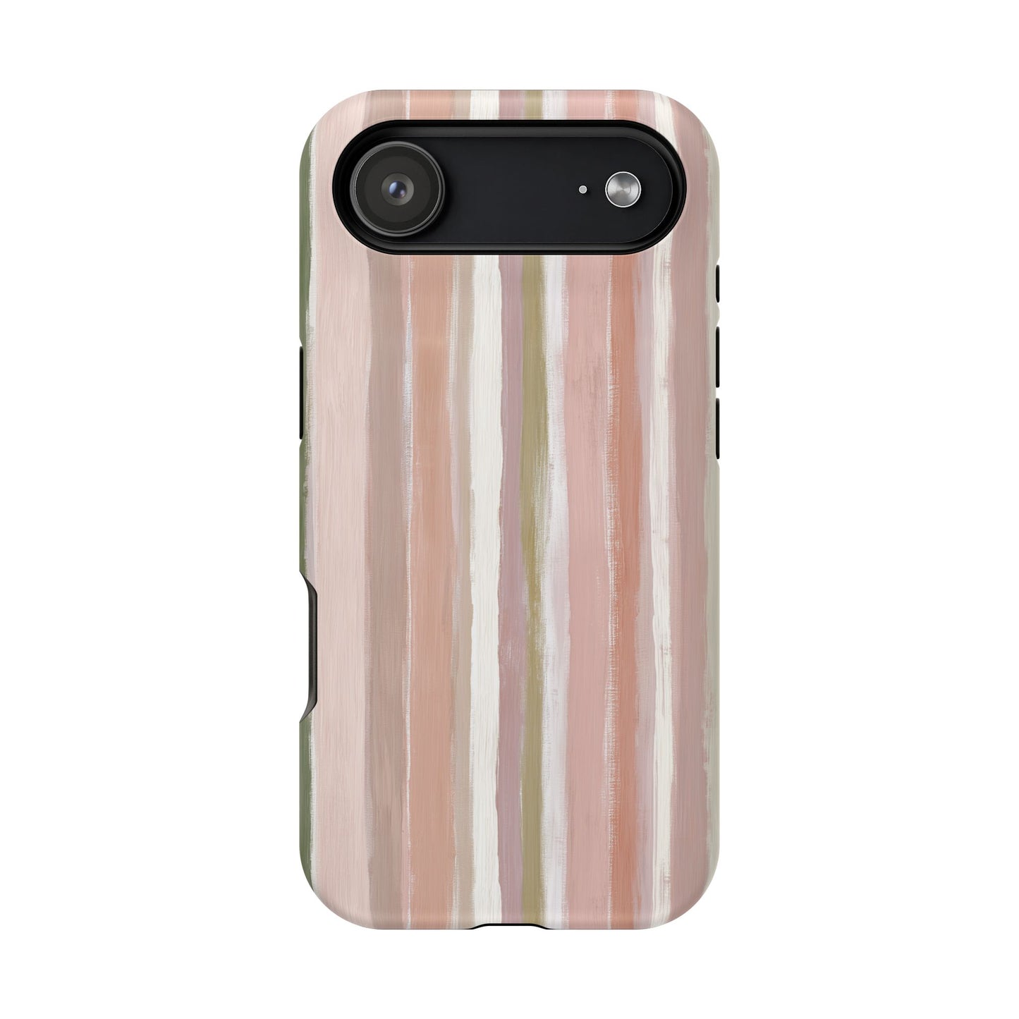 Coquette Pink Stripe Phone Case – Cute Aesthetic Striped Case for iPhone & Samsung Galaxy
