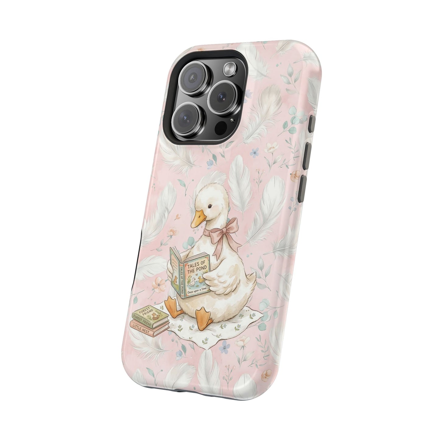 Coquette Goose Phone Case – Girly Goose Bow Aesthetic Case for iPhone & Samsung Galaxy