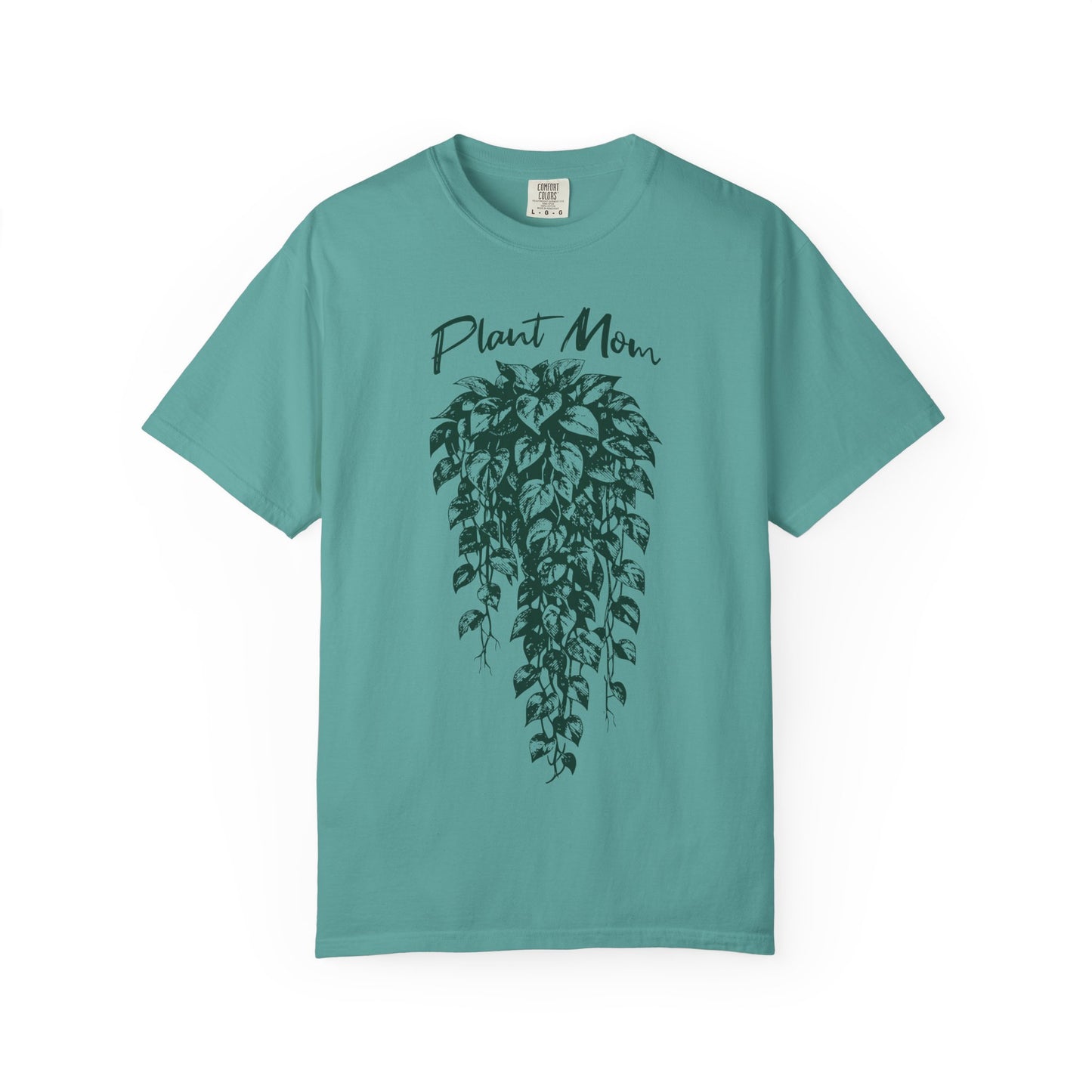 Cottagecore Plant Mom T-Shirt – Pothos Plant Graphic Tee on Comfort Colors for Plant Lovers