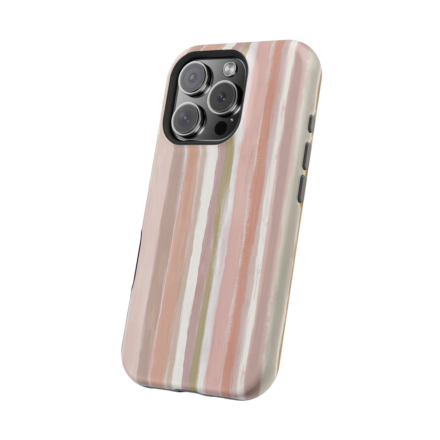 Coquette Pink Stripe Phone Case – Cute Aesthetic Striped Case for iPhone & Samsung Galaxy
