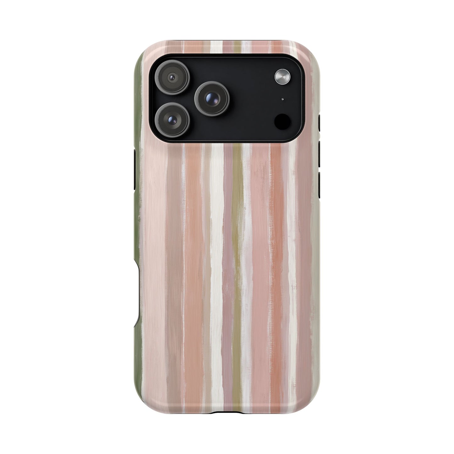 Coquette Pink Stripe Phone Case – Cute Aesthetic Striped Case for iPhone & Samsung Galaxy