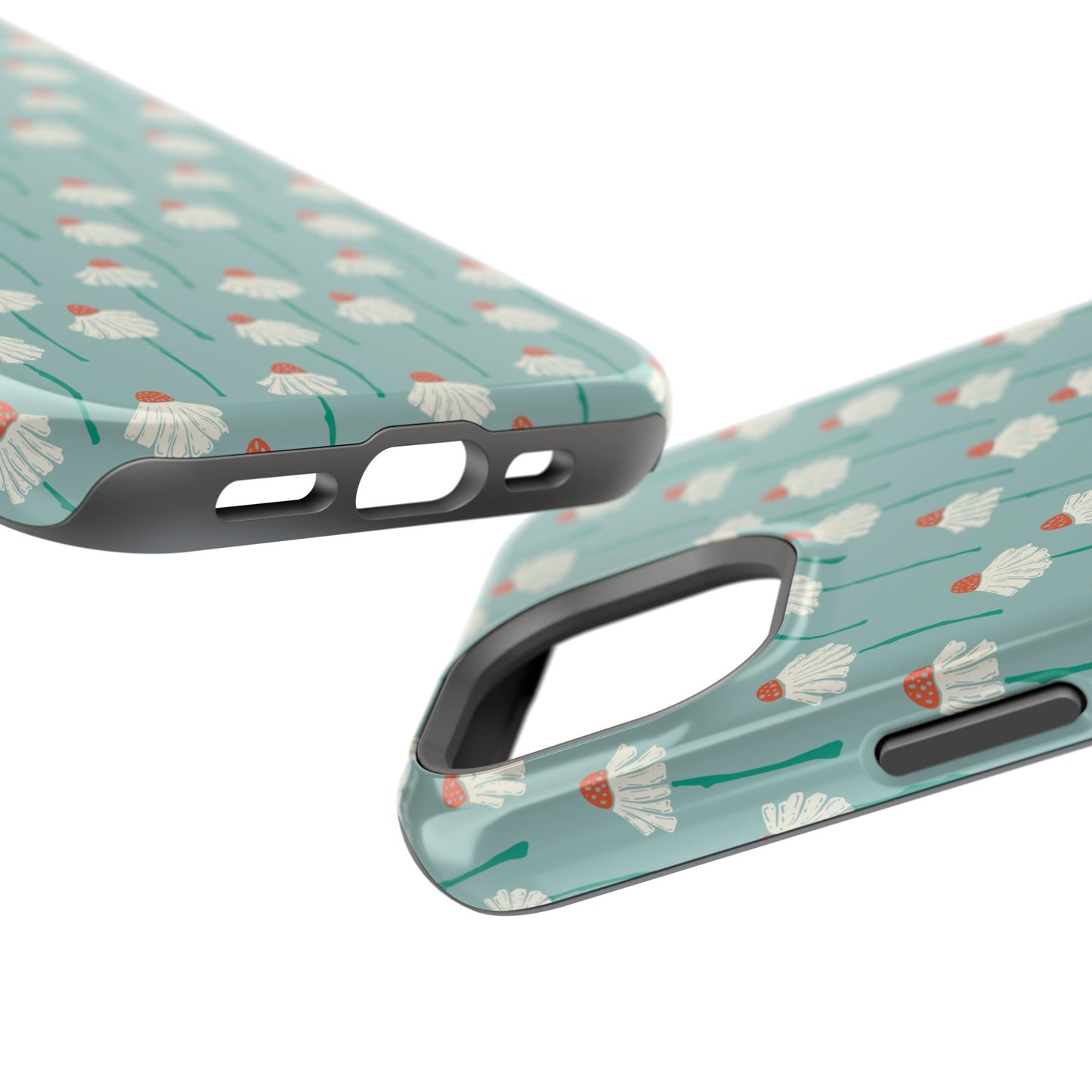 Cute White Floral Phone Case – Minimal Flower Aesthetic Case for iPhone & Samsung Galaxy
