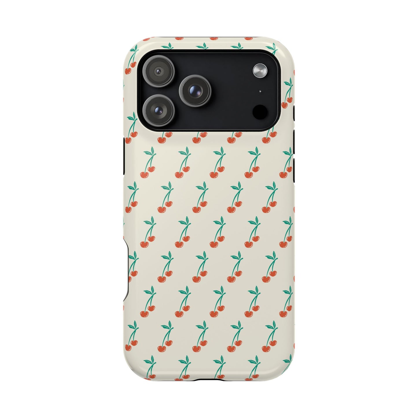 Coquette Cherry Phone Case – Cute Red Fruit Aesthetic Case for iPhone & Samsung Galaxy