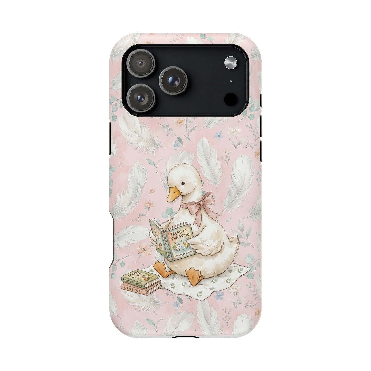 Coquette Goose Phone Case – Girly Goose Bow Aesthetic Case for iPhone & Samsung Galaxy
