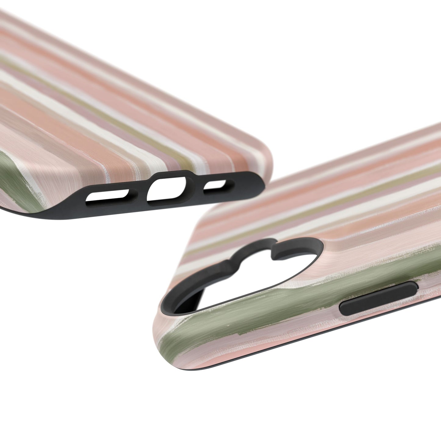 Coquette Pink Stripe Phone Case – Cute Aesthetic Striped Case for iPhone & Samsung Galaxy