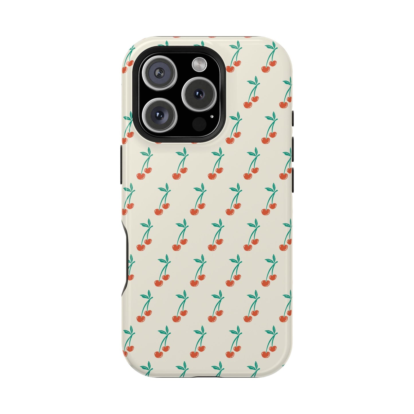Coquette Cherry Phone Case – Cute Red Fruit Aesthetic Case for iPhone & Samsung Galaxy