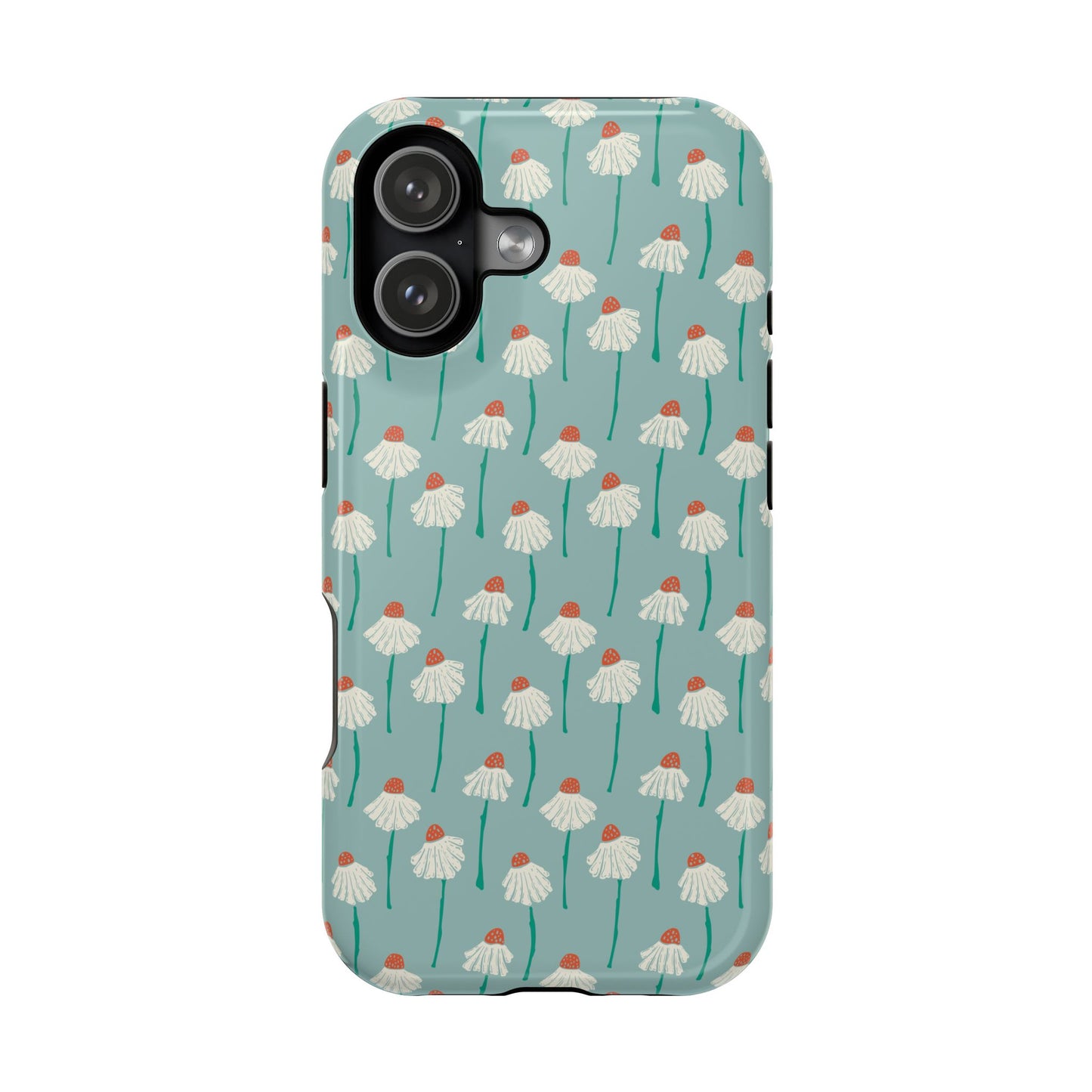 Cute White Floral Phone Case – Minimal Flower Aesthetic Case for iPhone & Samsung Galaxy