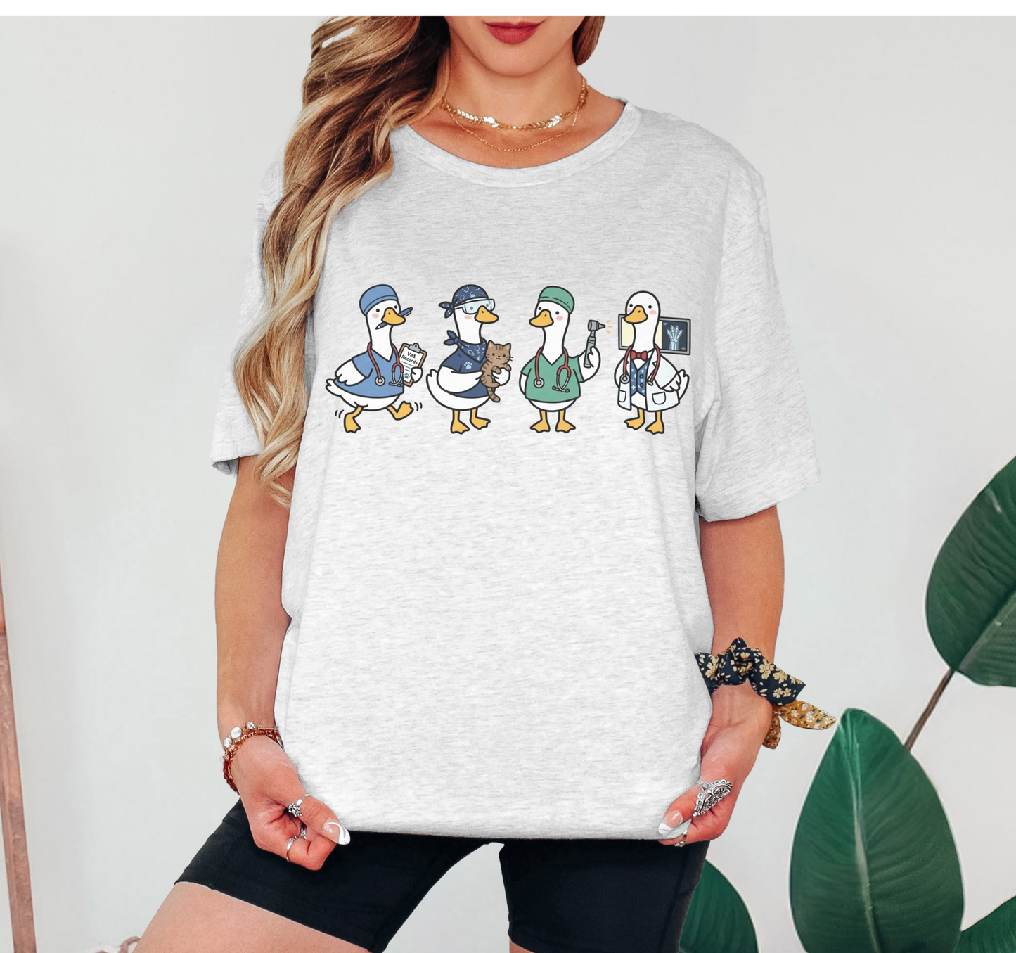 Funny Veterinary T-Shirt – Silly Goose Veterinarian Graphic Tee on Bella Canvas for Vet Techs