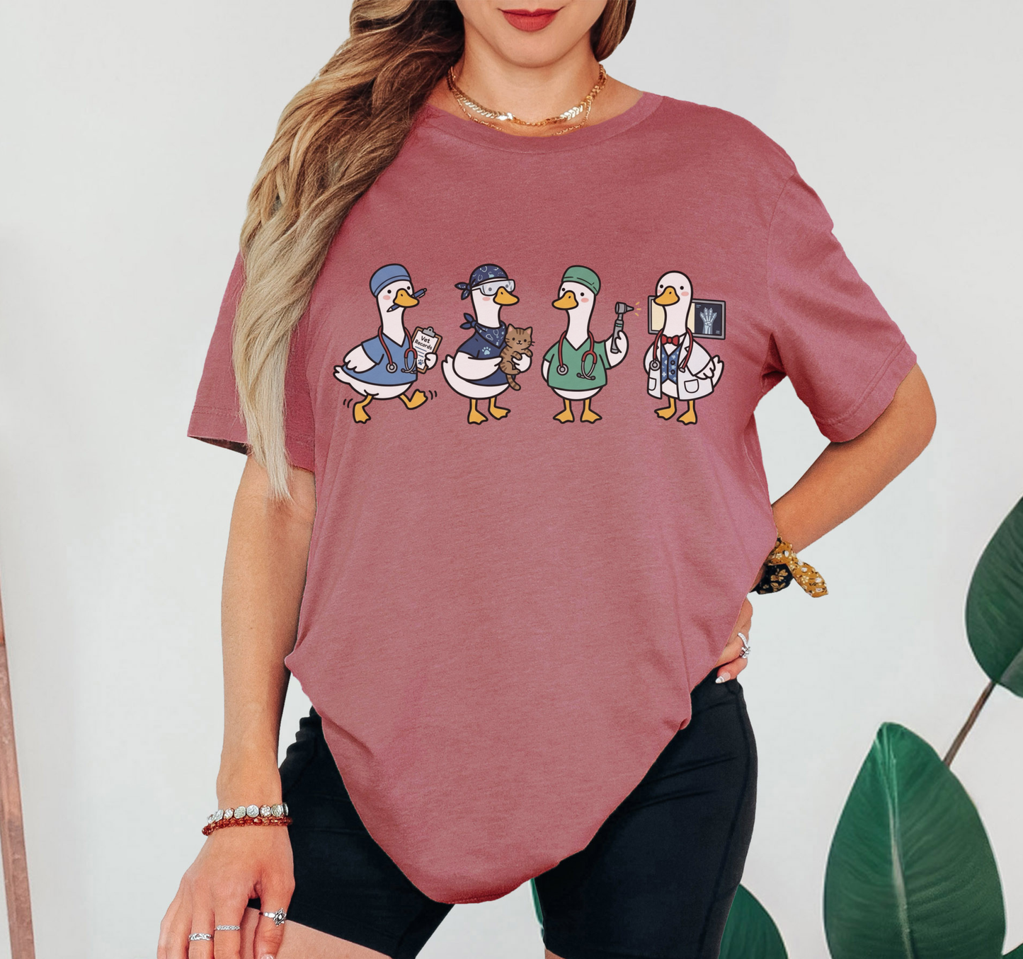 Funny Veterinary T-Shirt – Silly Goose Veterinarian Graphic Tee on Bella Canvas for Vet Techs