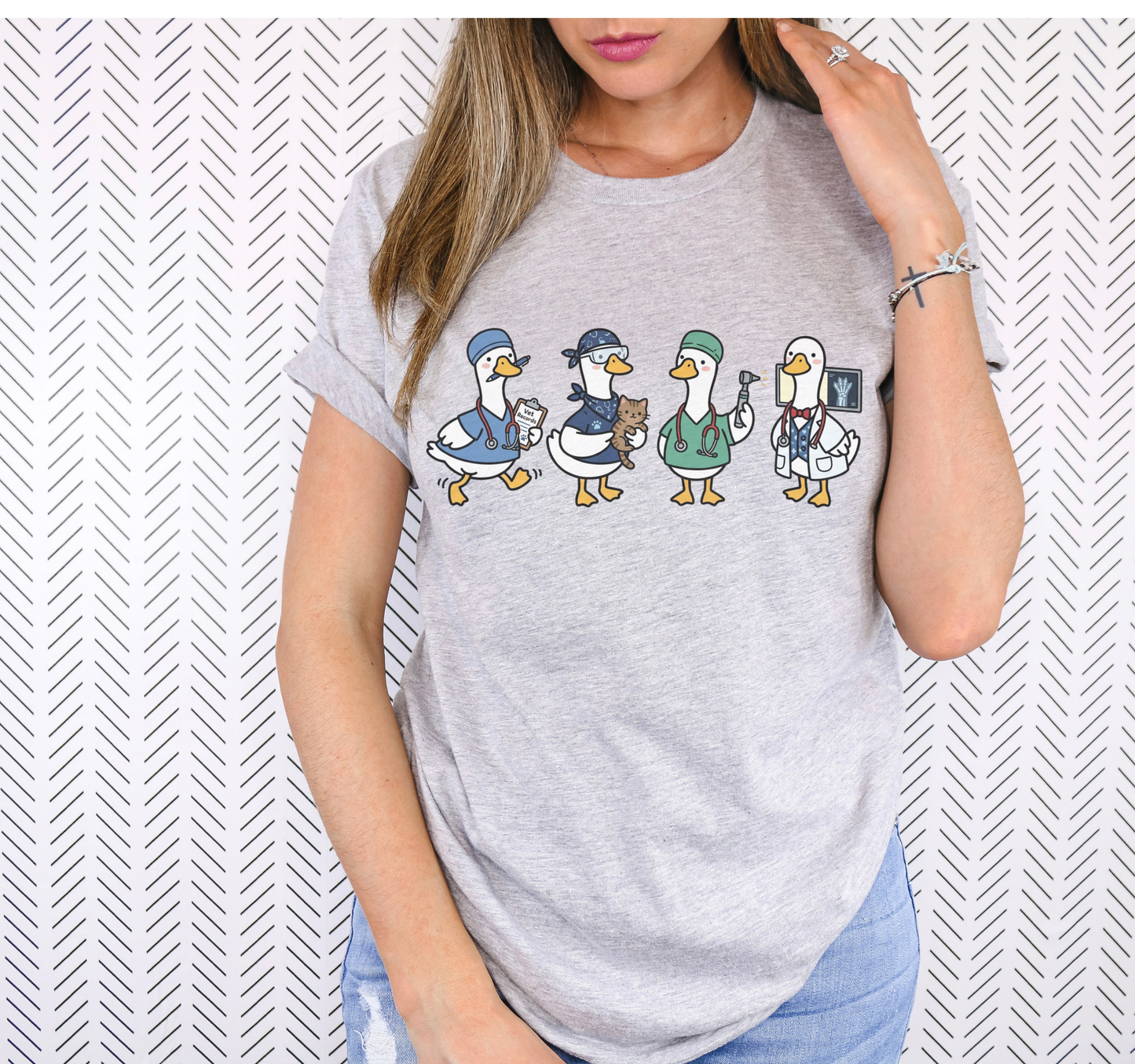 Funny Veterinary T-Shirt – Silly Goose Veterinarian Graphic Tee on Bella Canvas for Vet Techs