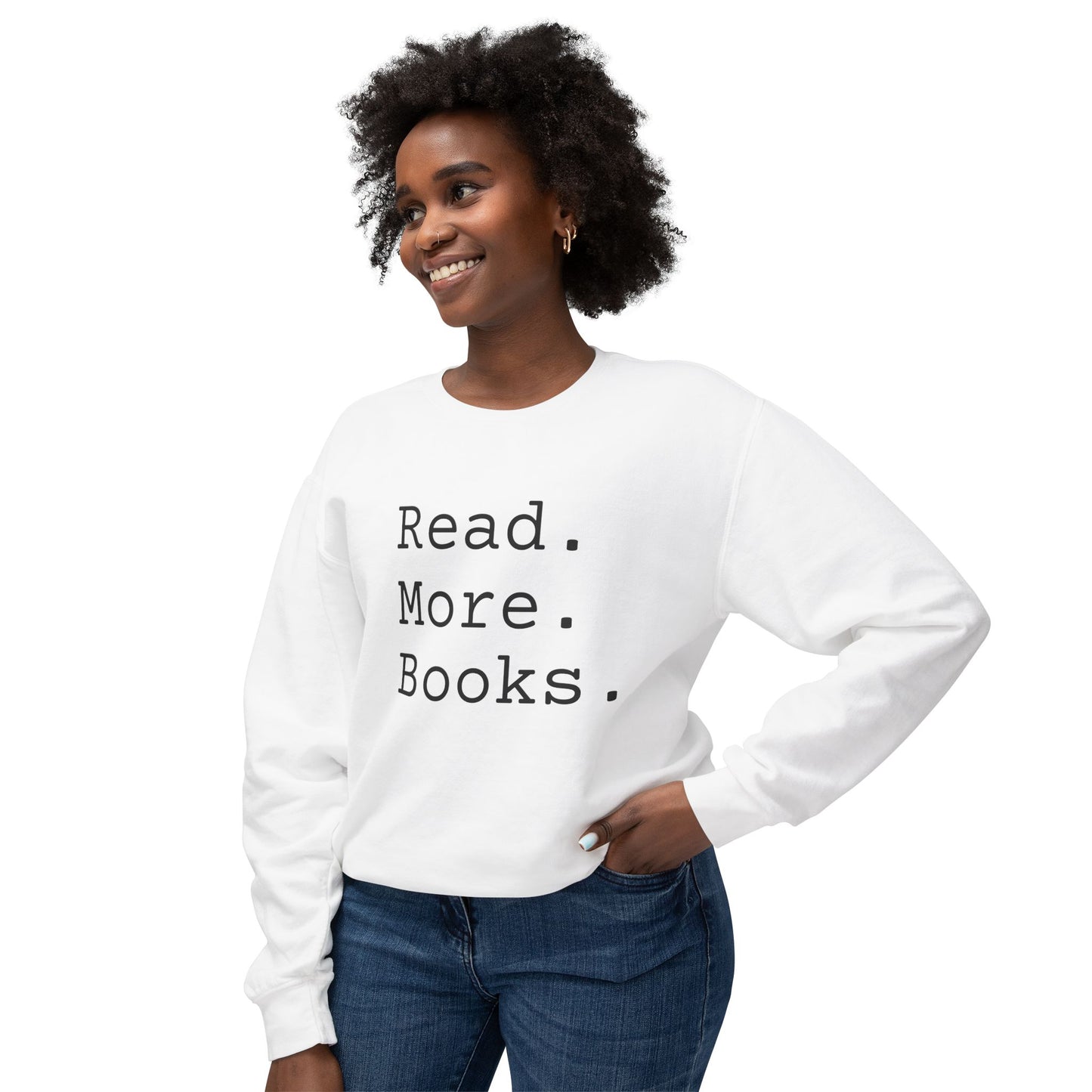 Read More Books Sweatshirt – Cozy Book Lover Crewneck on Comfort Colors