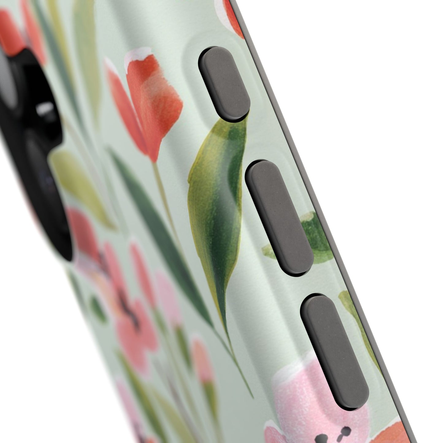 Coquette Floral Phone Case – Red & Pink Flower Aesthetic Case for iPhone & Samsung Galaxy
