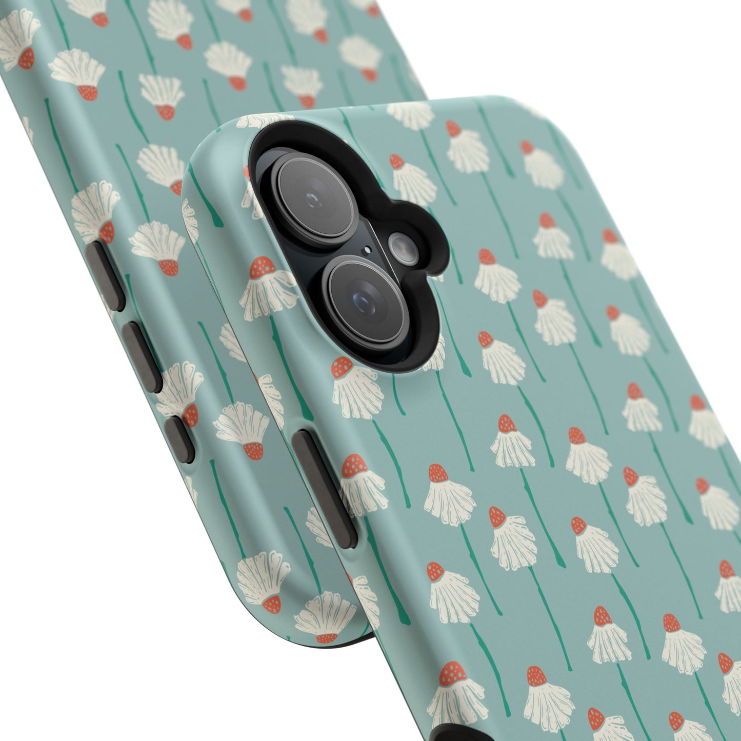 Cute White Floral Phone Case – Minimal Flower Aesthetic Case for iPhone & Samsung Galaxy