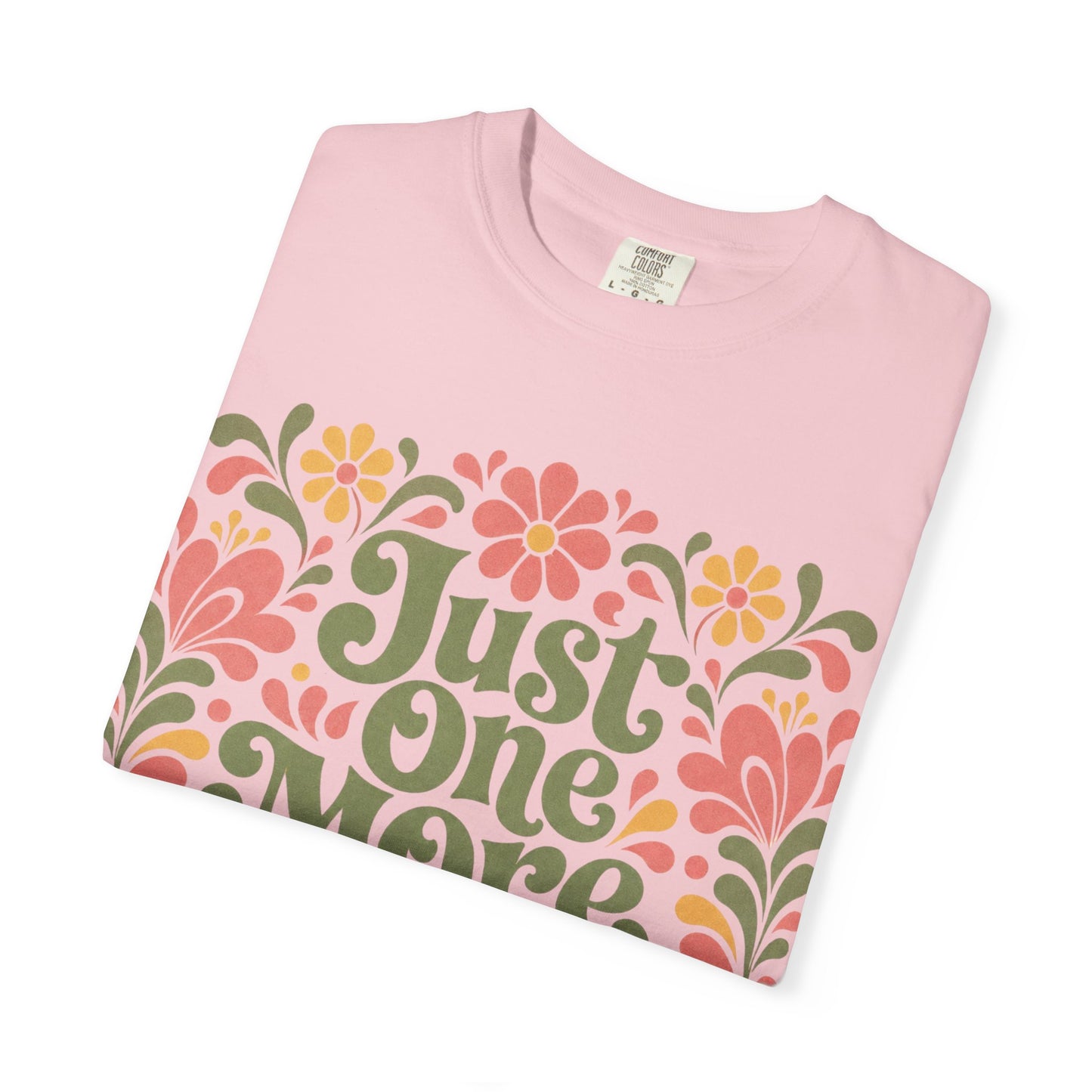One More Chapter Floral T-Shirt – Cozy Book Lover Graphic Tee on Comfort Colors