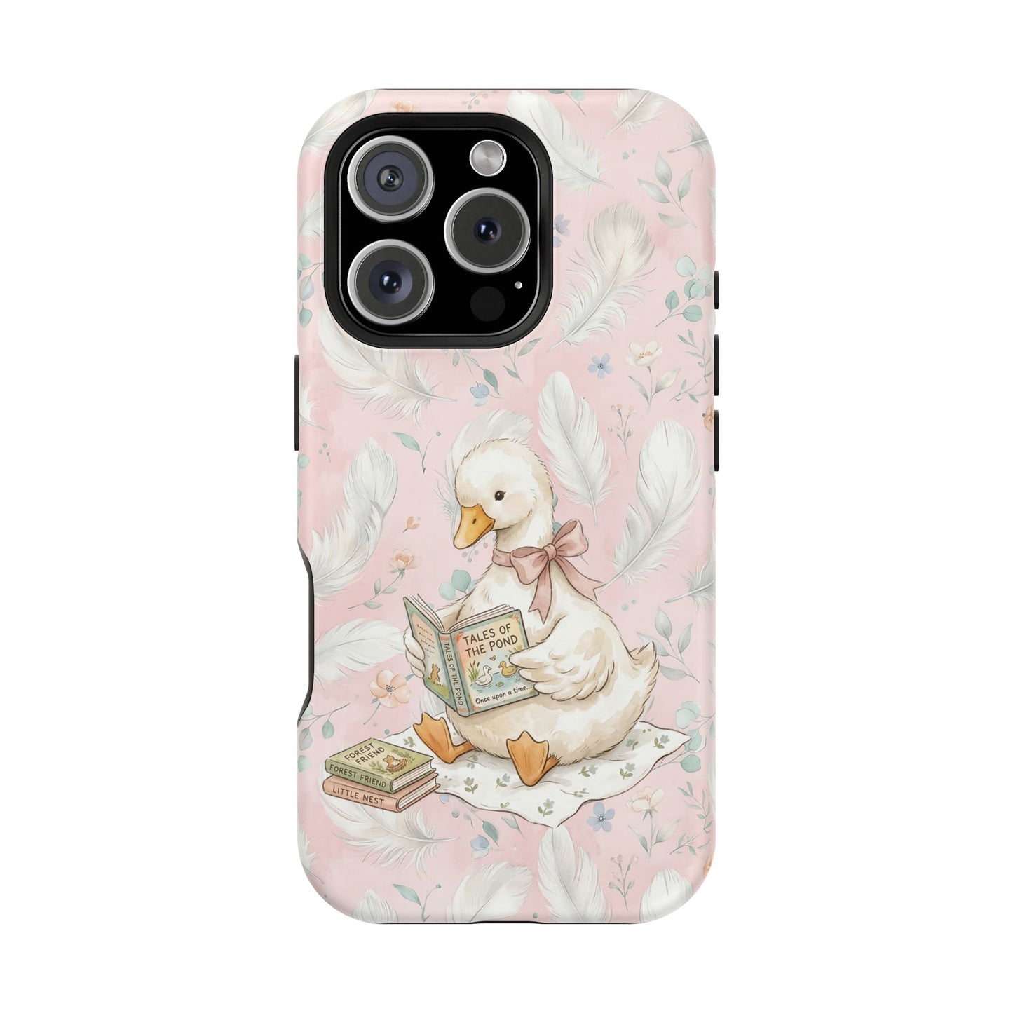 Coquette Goose Phone Case – Girly Goose Bow Aesthetic Case for iPhone & Samsung Galaxy