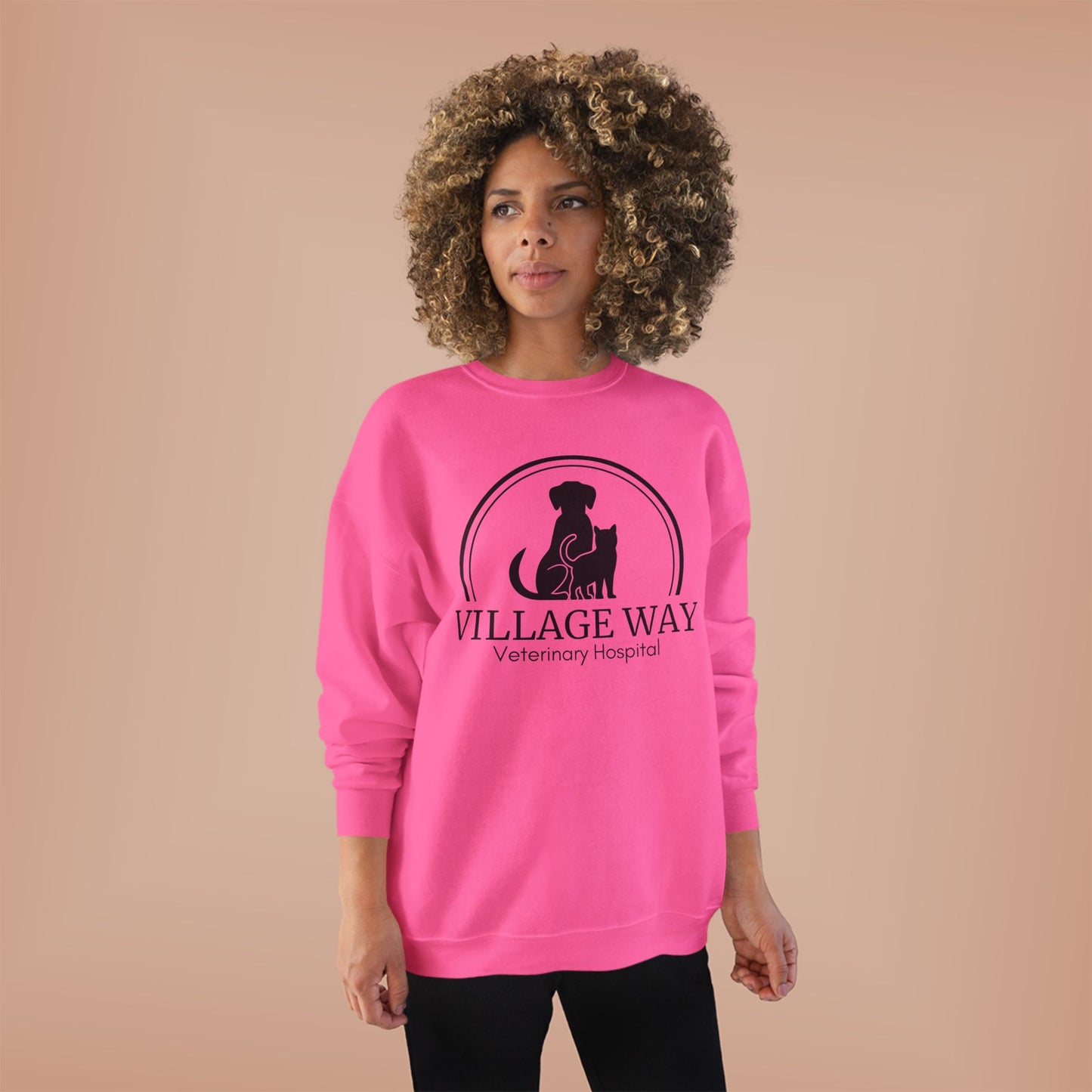 Village Way Veterinary Hospital Crewneck Sweatshirt