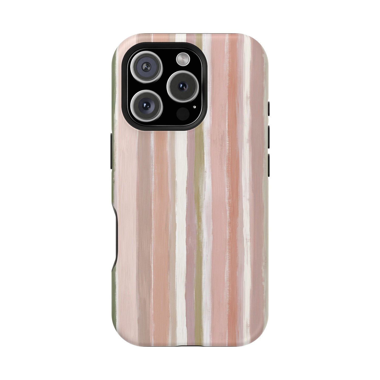 Coquette Pink Stripe Phone Case – Cute Aesthetic Striped Case for iPhone & Samsung Galaxy