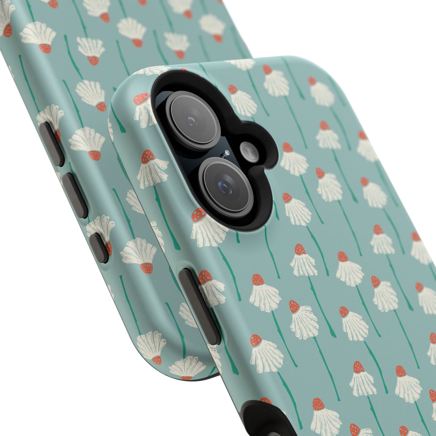 Cute White Floral Phone Case – Minimal Flower Aesthetic Case for iPhone & Samsung Galaxy
