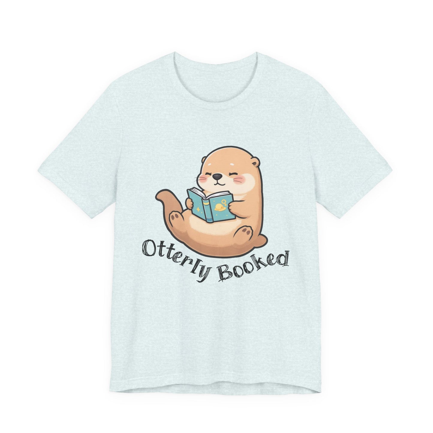 Otterly Booked T-Shirt – Cute Otter Reading Graphic Tee on Bella Canvas for Book Lovers