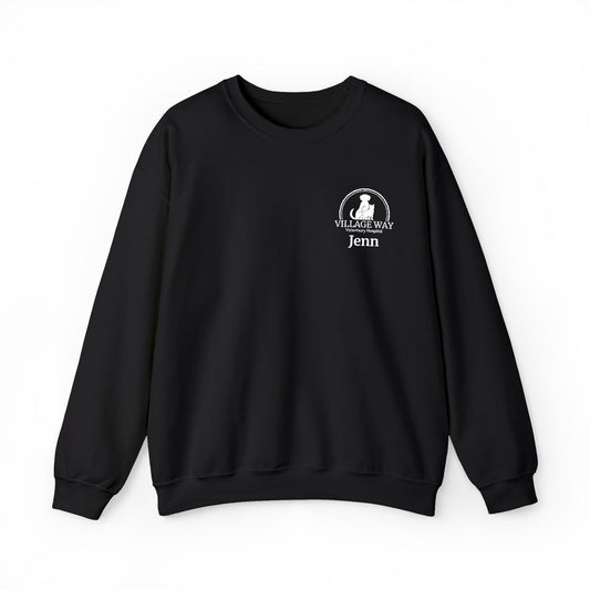 Village Way Vet Custom Name Crewneck Sweatshirt