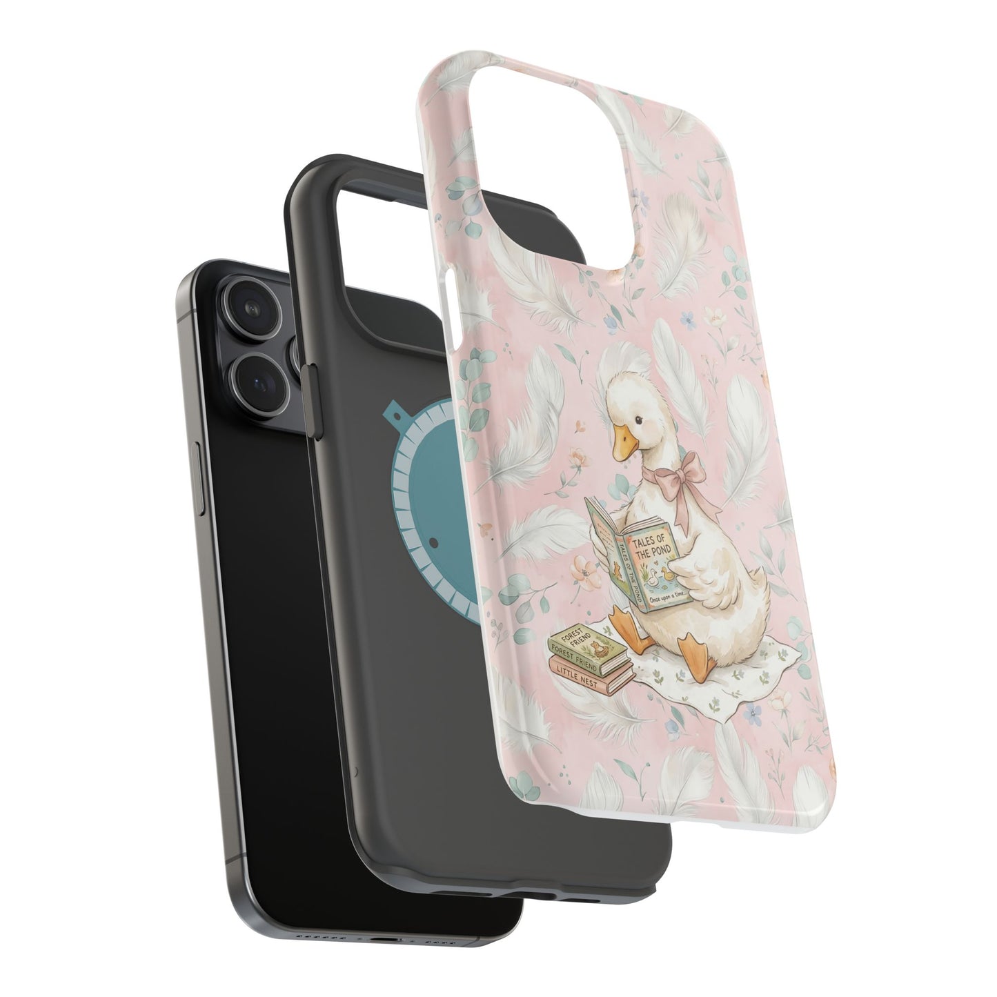 Coquette Goose Phone Case – Girly Goose Bow Aesthetic Case for iPhone & Samsung Galaxy