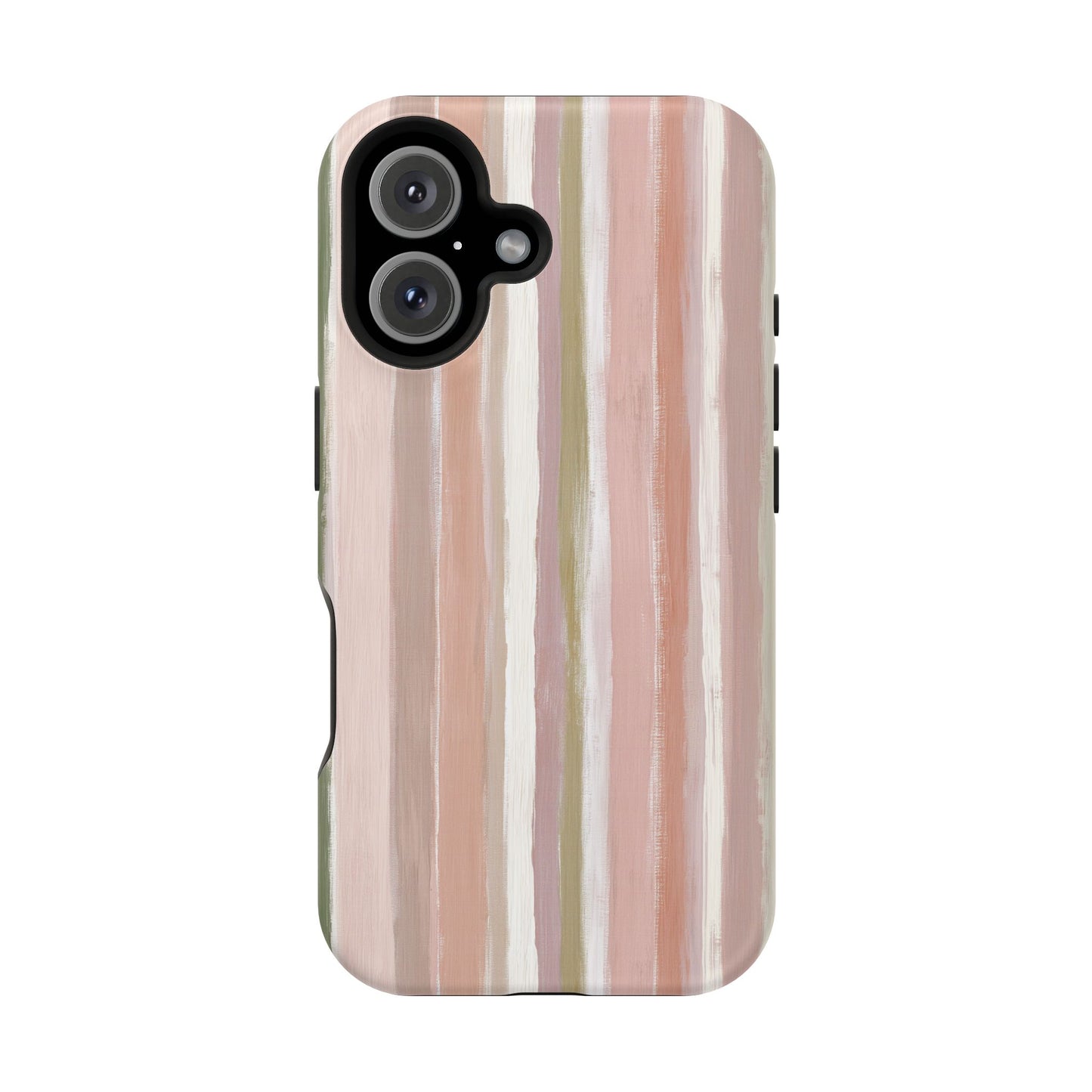 Coquette Pink Stripe Phone Case – Cute Aesthetic Striped Case for iPhone & Samsung Galaxy