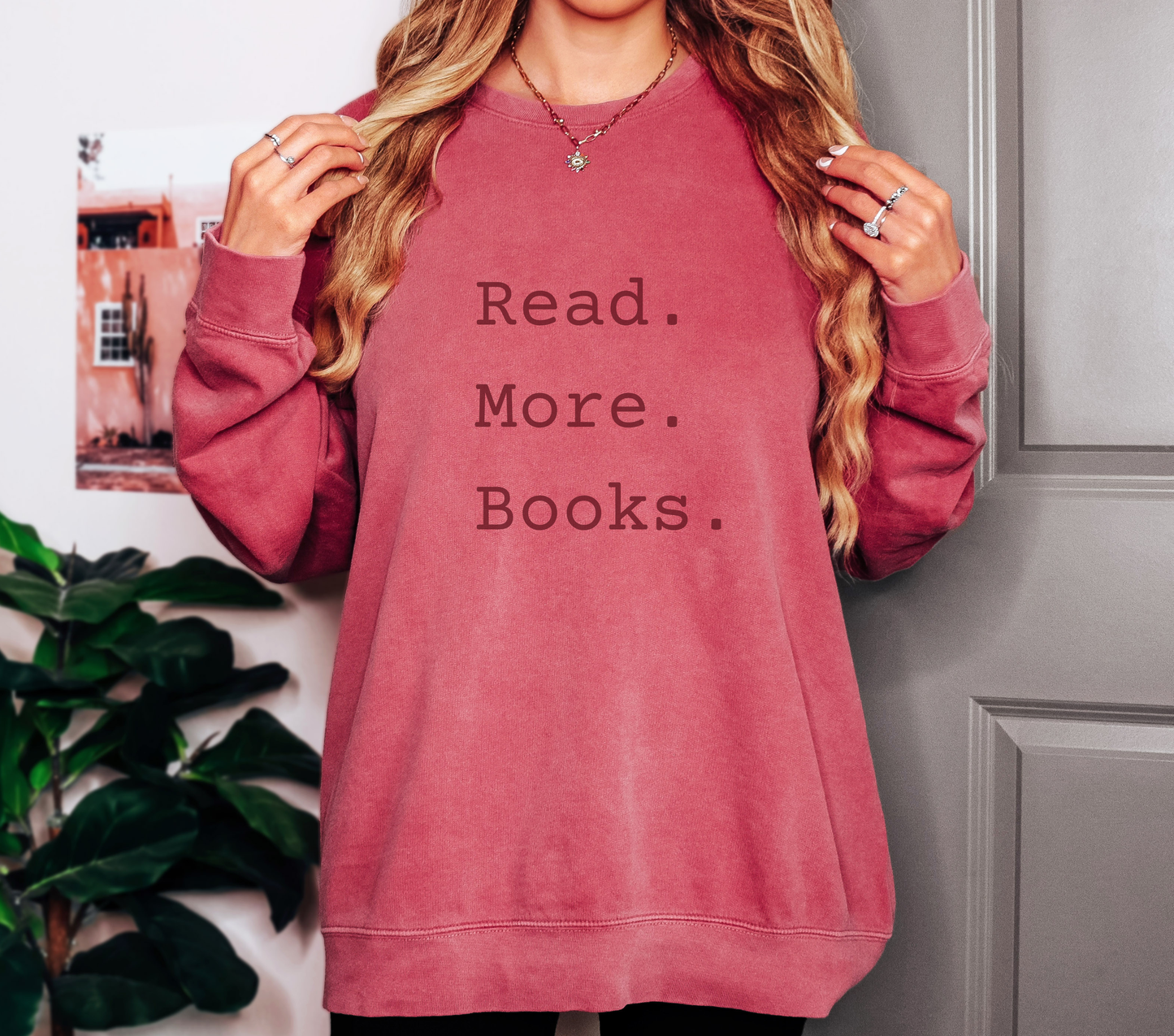 Read More Books Sweatshirt – Cozy Book Lover Crewneck on Comfort Colors