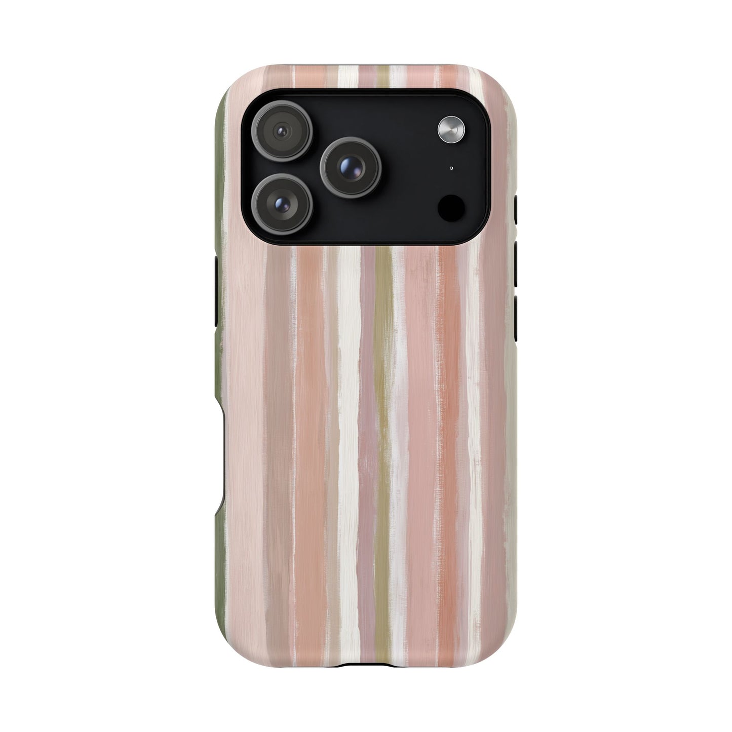 Coquette Pink Stripe Phone Case – Cute Aesthetic Striped Case for iPhone & Samsung Galaxy