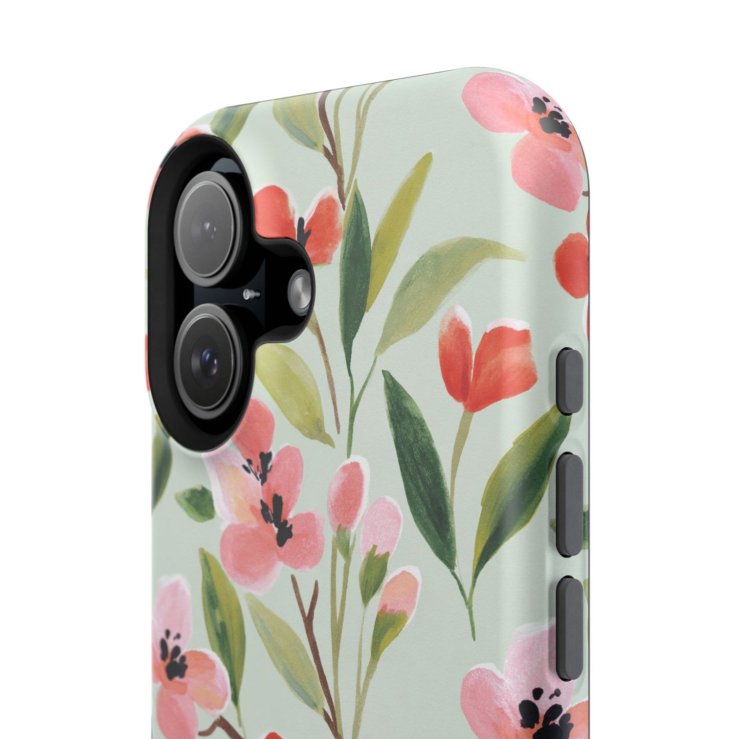 Coquette Floral Phone Case – Red & Pink Flower Aesthetic Case for iPhone & Samsung Galaxy